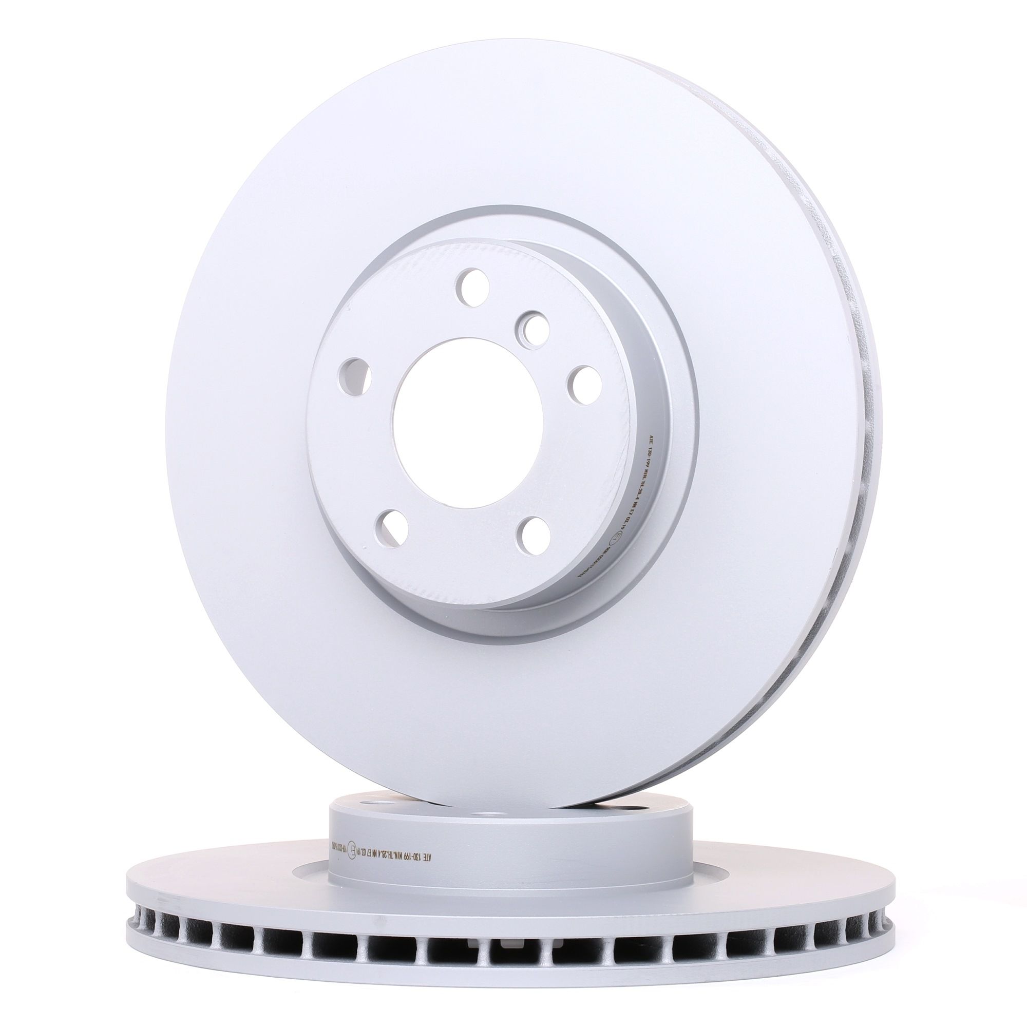 ATE 24.0130-0199.1 Brake disc Vented, Coated, High-carbon, with bolts/screws-image-957866