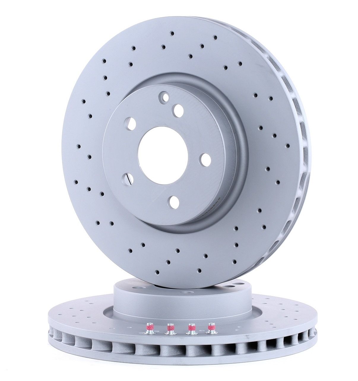 ATE 24.0132-0100.1 Brake disc perforated/vented, Coated, Alloyed/High-carbon, with bolts/screws-image-957876