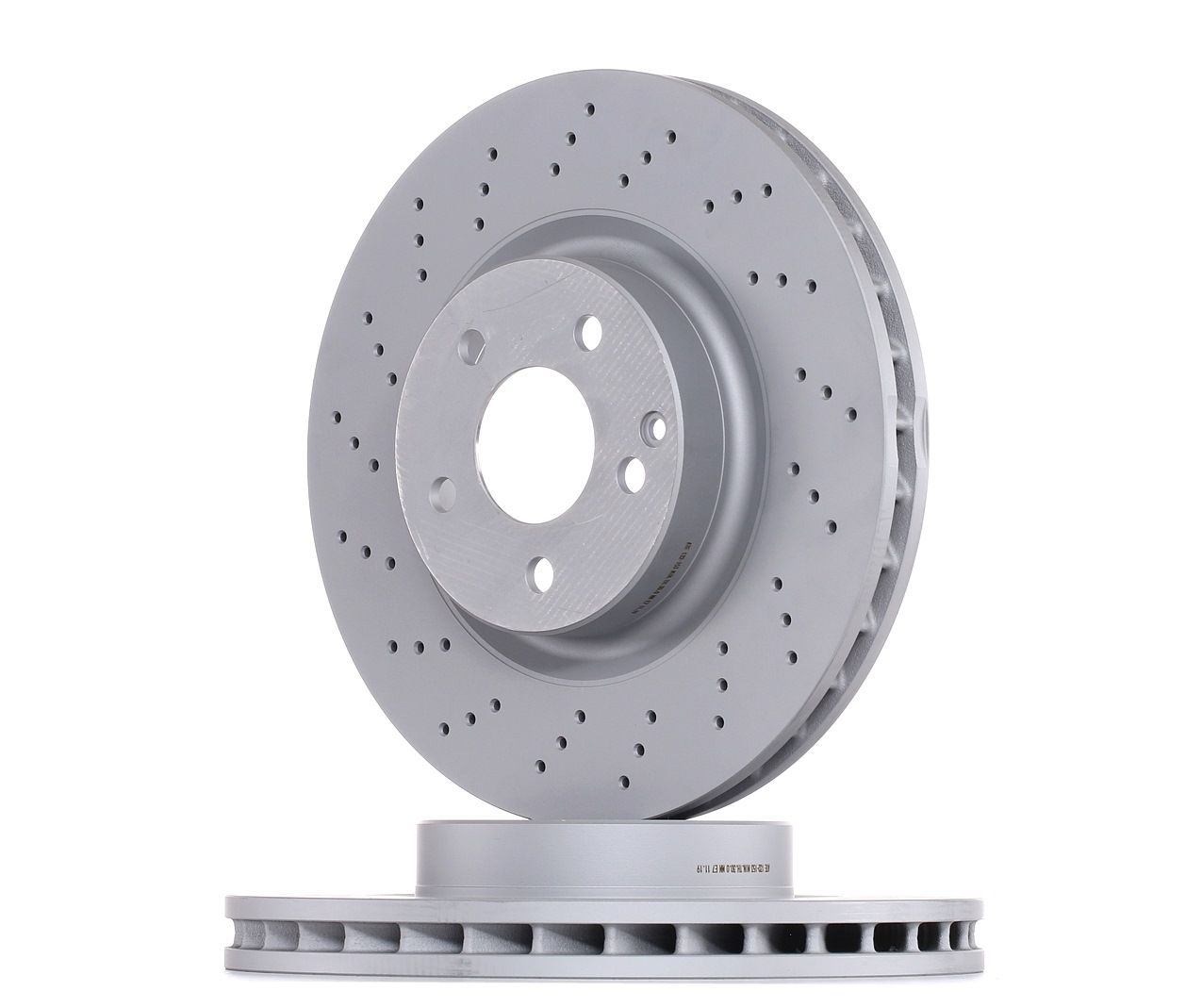 ATE 24.0132-0153.1 Brake disc perforated/vented, Coated, Alloyed/High-carbon, with bolts/screws-image-957905