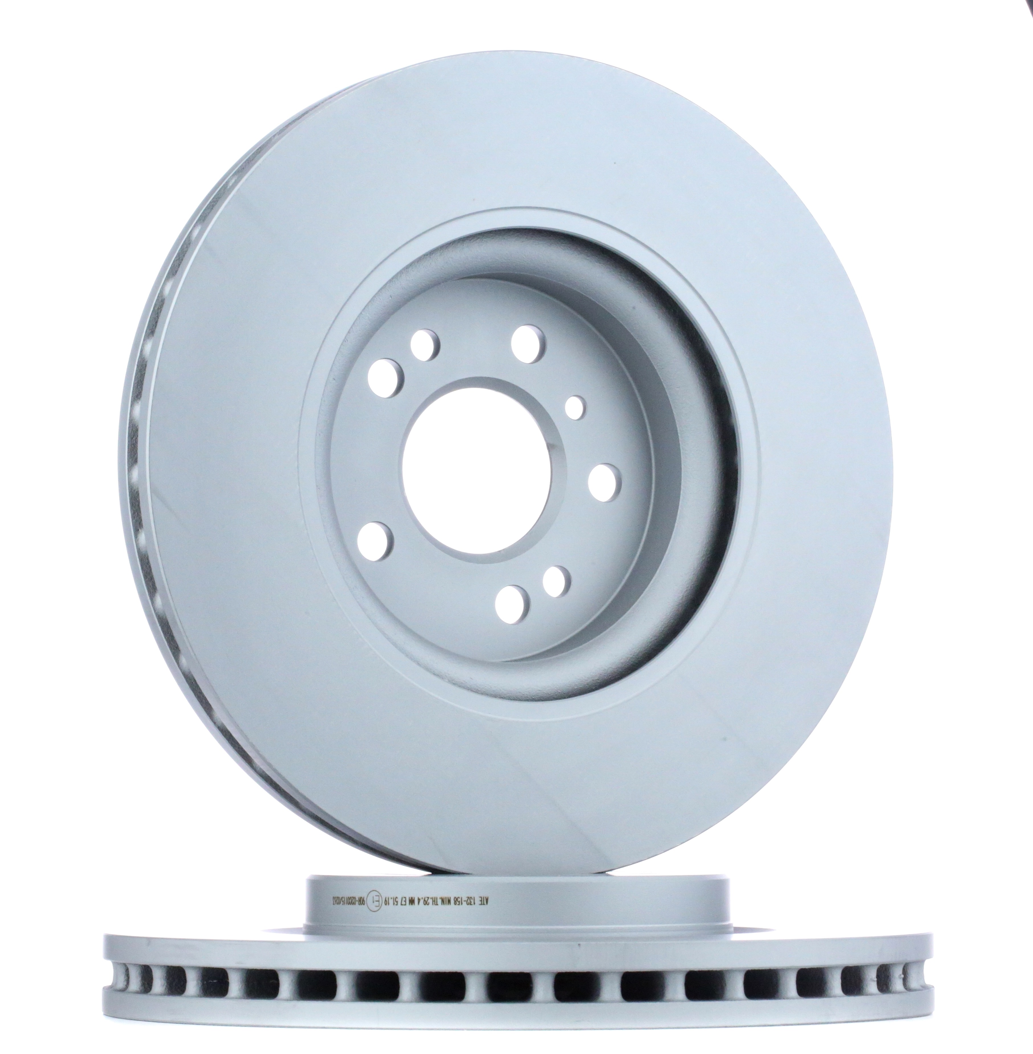 ATE 24.0132-0158.1 Brake disc Vented, Coated, Alloyed/High-carbon, with bolts/screws-image-957908