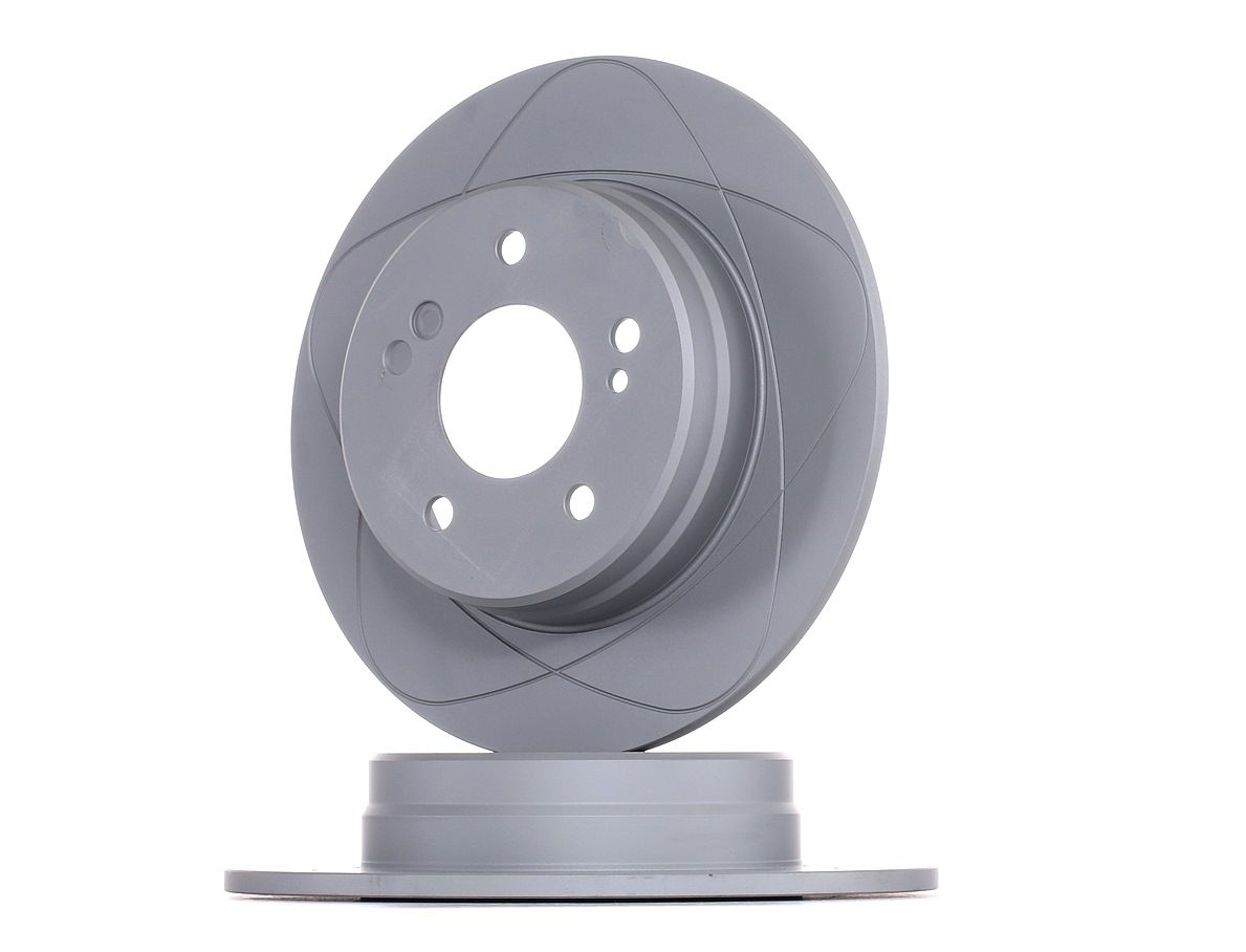 ATE 24.0309-0114.1 Brake disc solid, Coated, with bolts/screws-image-958139