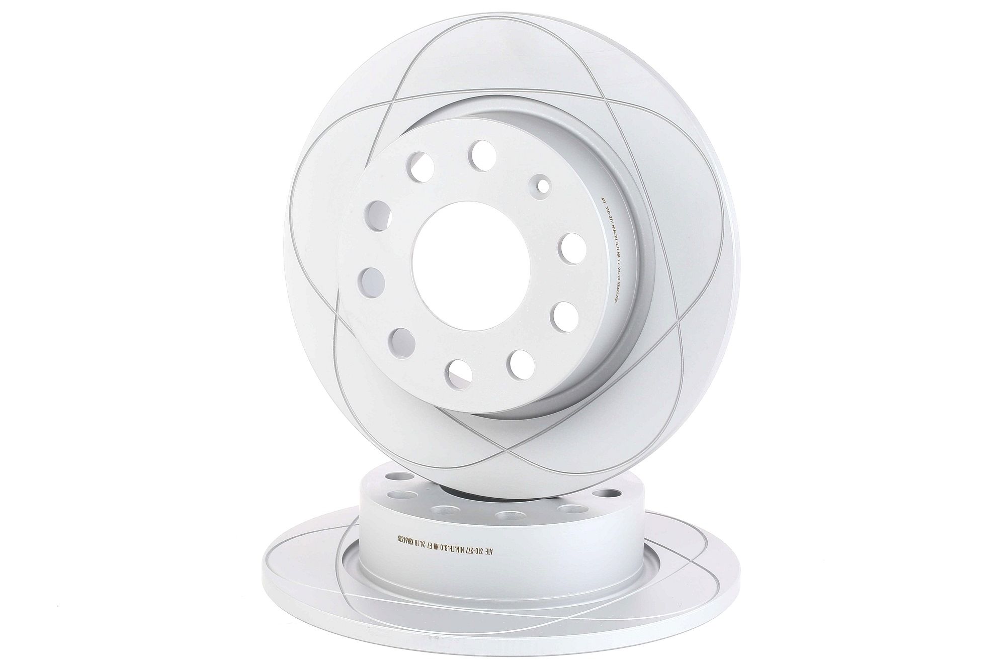 ATE 24.0310-0277.1 Brake disc solid, Coated, with bolts/screws-image-958158