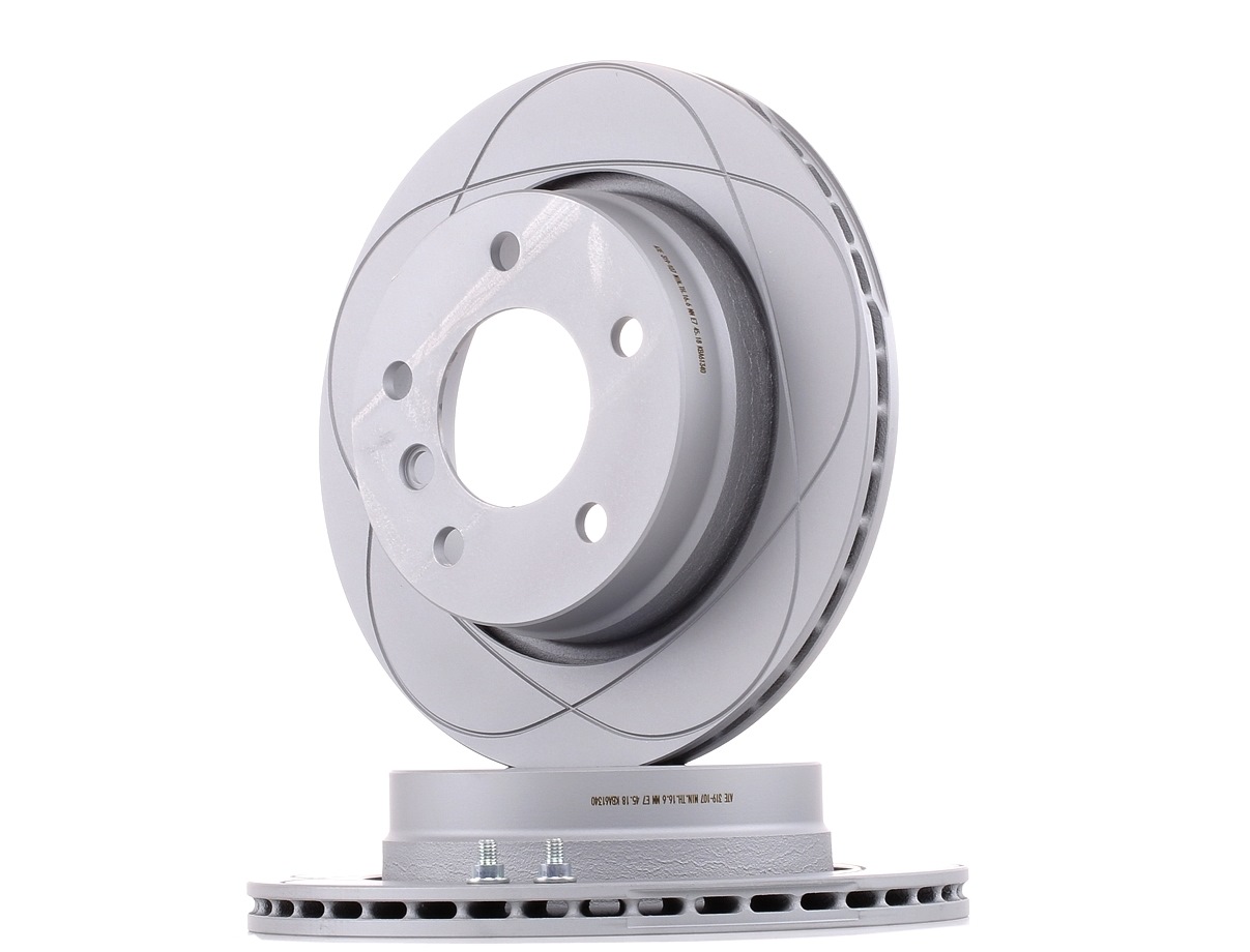 ATE 24.0319-0107.1 Brake disc Vented, Coated, High-carbon, with bolts/screws-image-958180