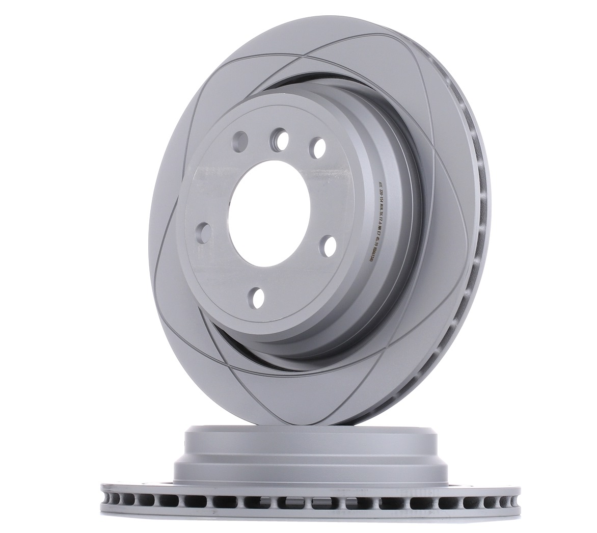 ATE 24.0320-0154.1 Brake disc Vented, Coated, High-carbon, with bolts/screws-image-958190