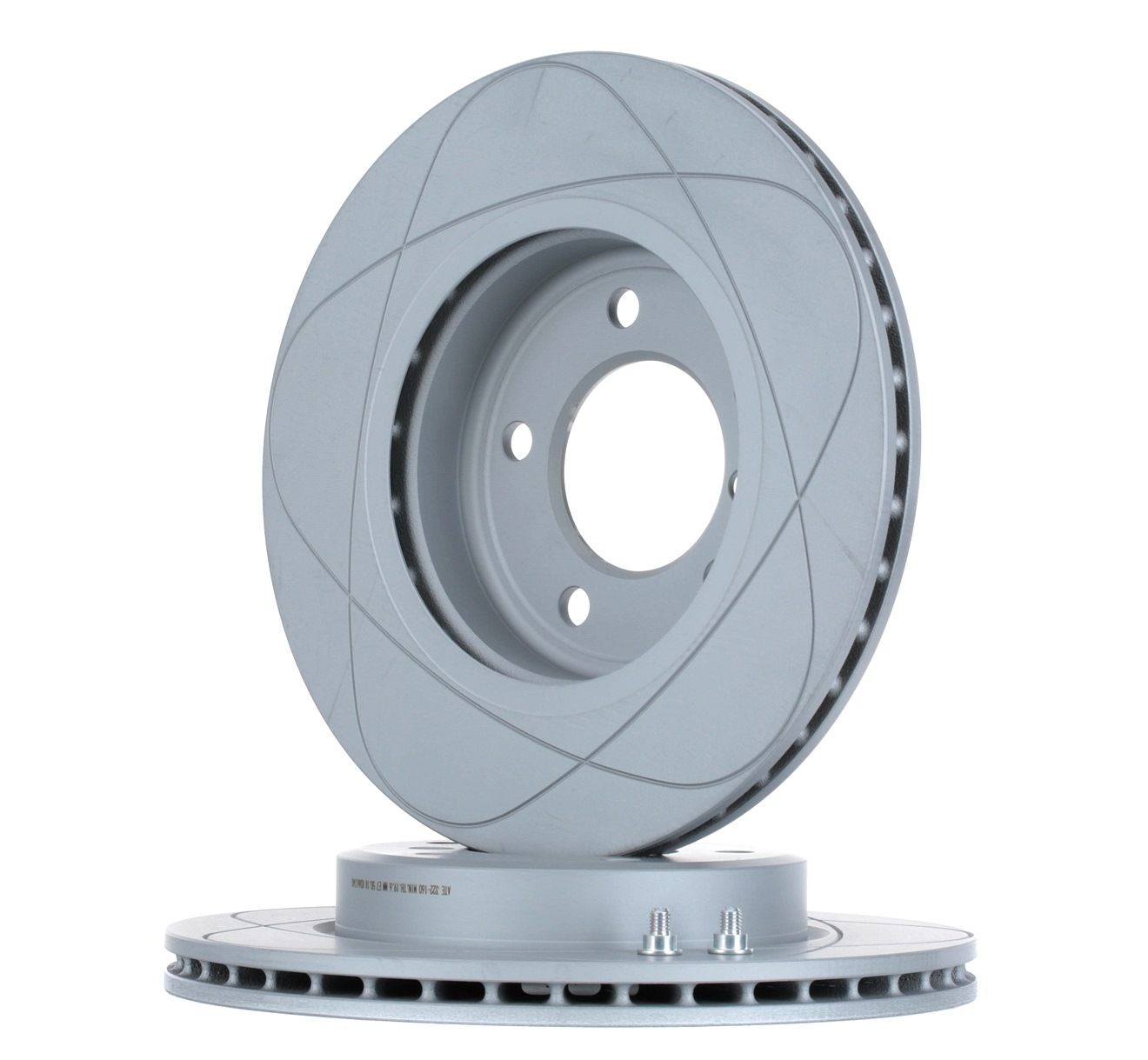 ATE 24.0322-0160.1 Brake disc Vented, Coated, High-carbon, with bolts/screws-image-958202