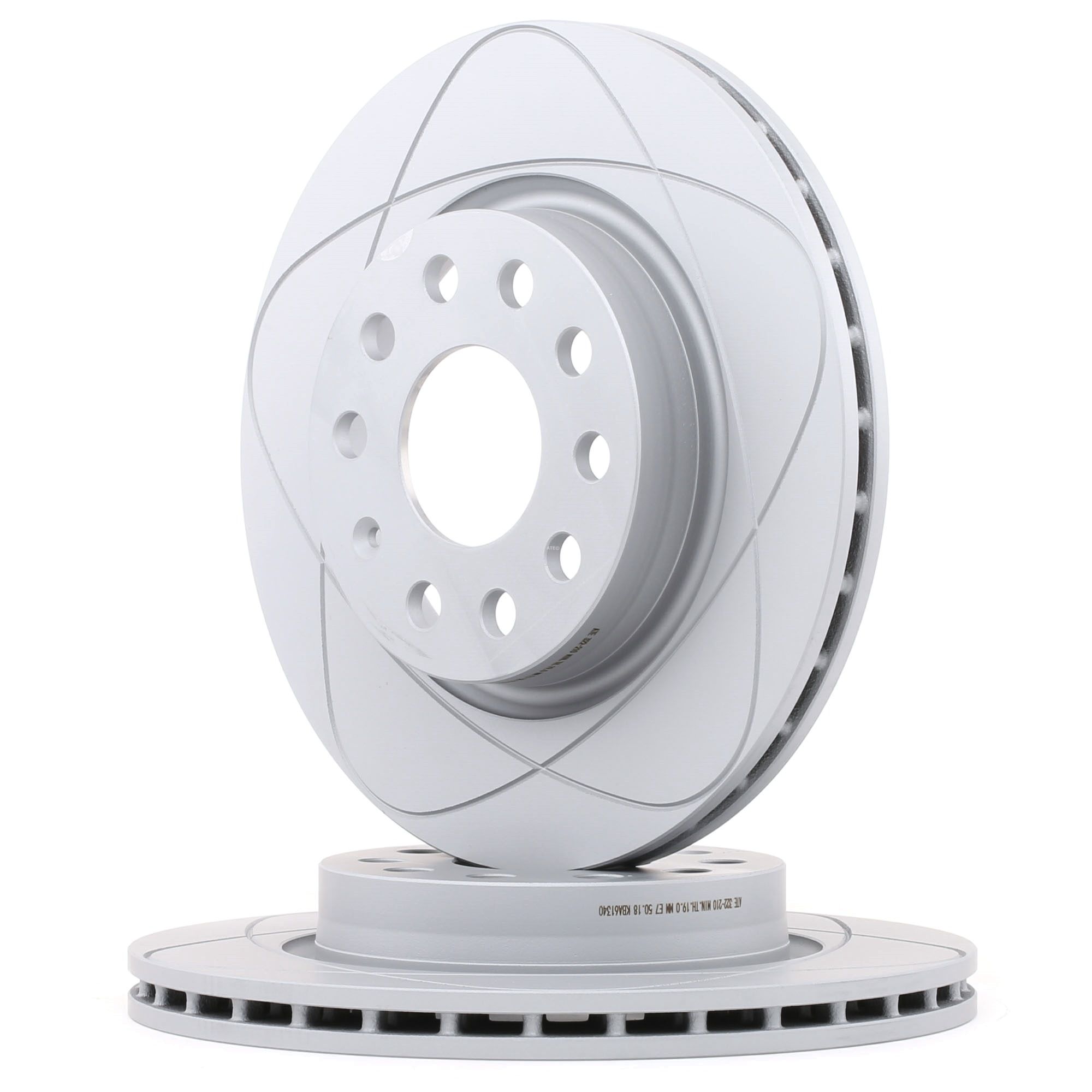 ATE 24.0322-0210.1 Brake disc Vented, Coated, High-carbon, with bolts/screws-image-958211