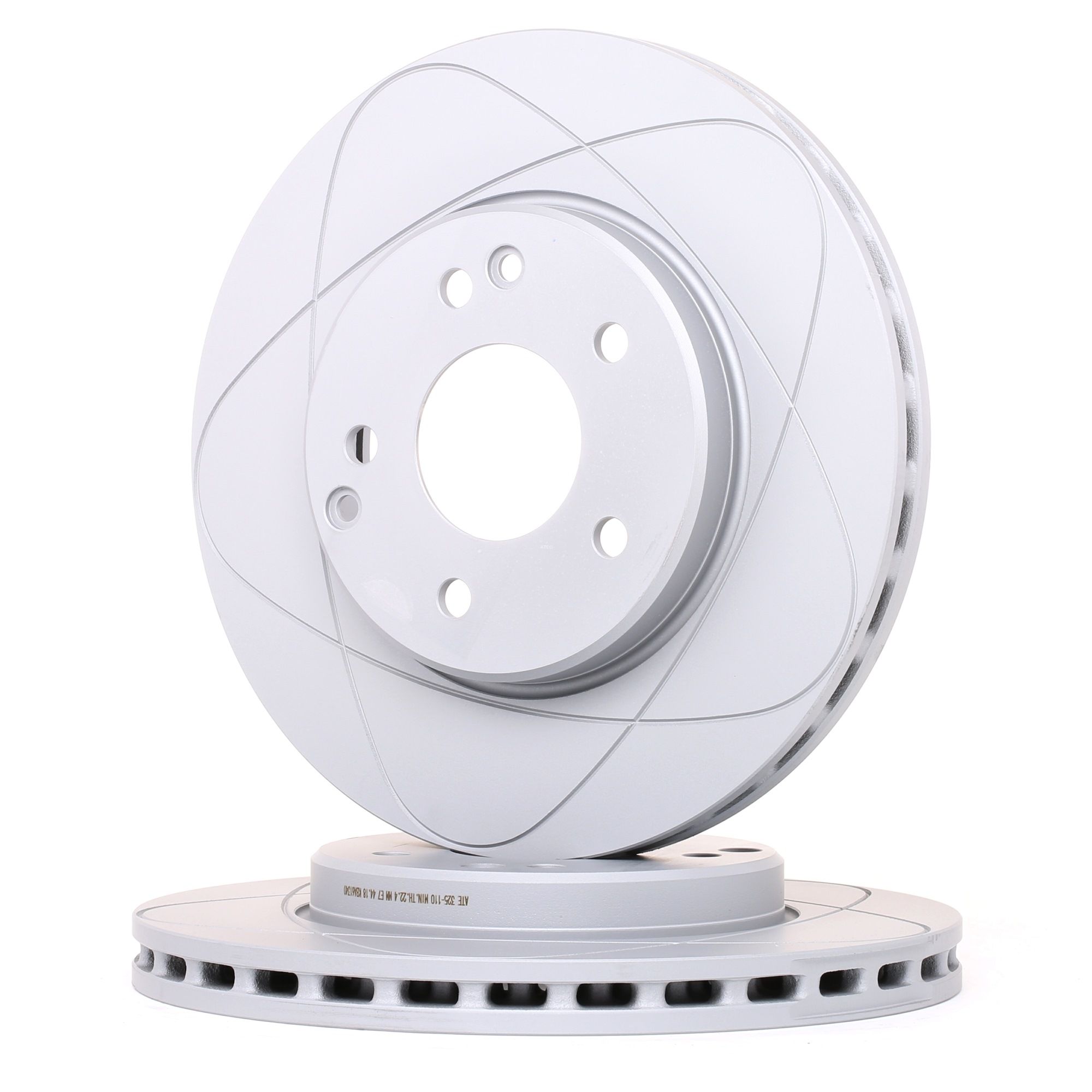 ATE 24.0325-0110.1 Brake disc Vented, Coated, Alloyed/High-carbon, with bolts/screws-image-958227