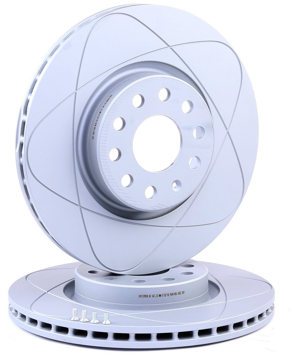ATE 24.0325-0158.1 Brake disc Vented, Coated, High-carbon, with bolts/screws-image-958240