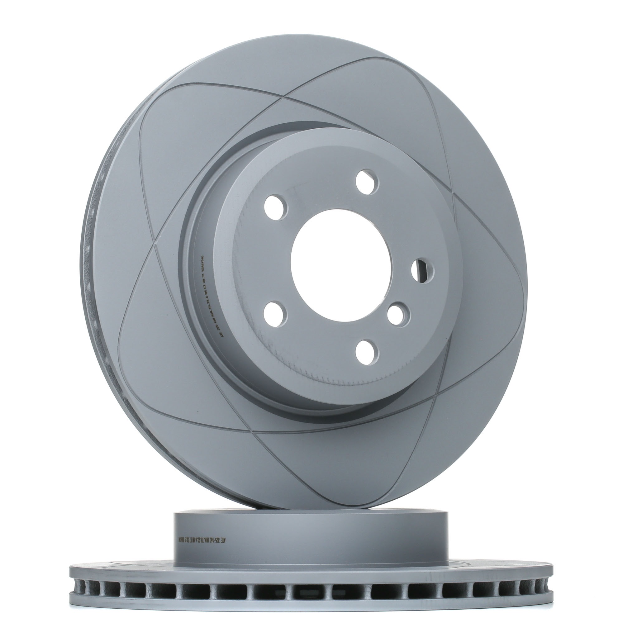 ATE 24.0325-0160.1 Brake disc Vented, Coated, High-carbon, with bolts/screws-image-958241