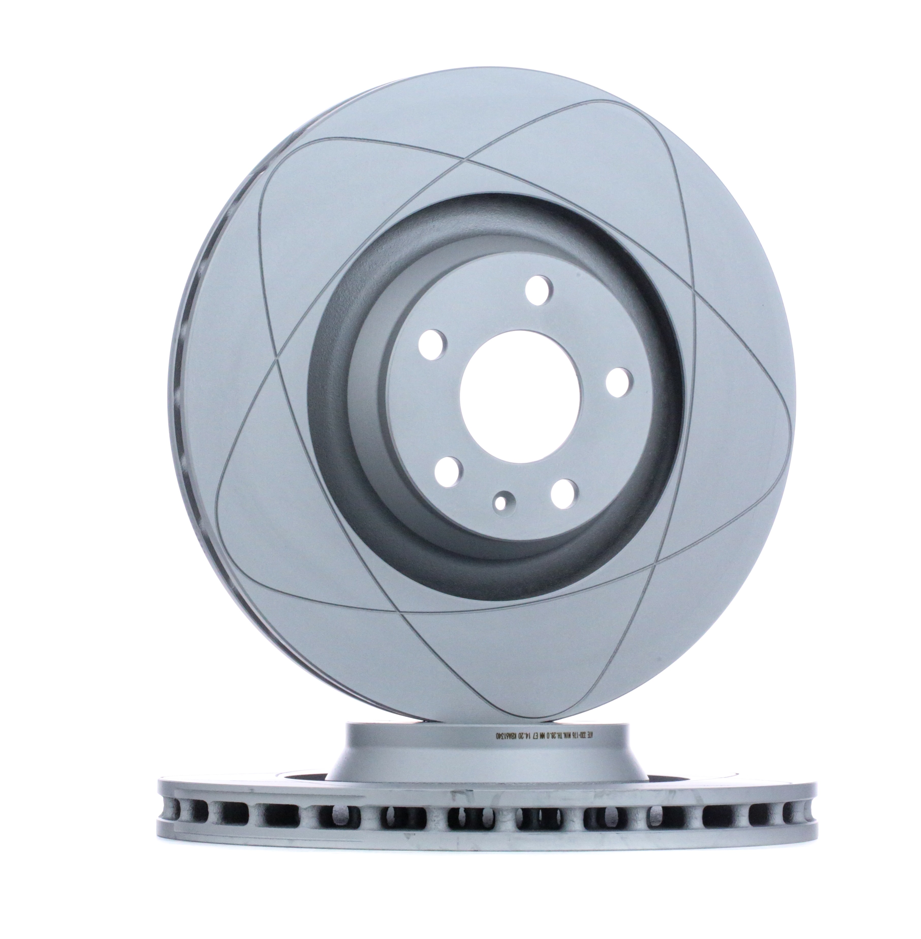 ATE 24.0330-0176.1 Brake disc Vented, Coated, High-carbon, with bolts/screws-image-958262