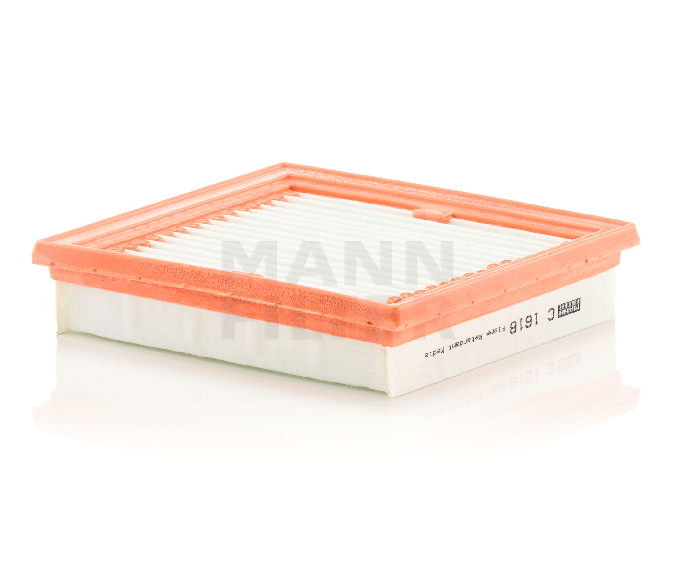 Side view of MANN-FILTER C 1618 Air filter Filter Insert