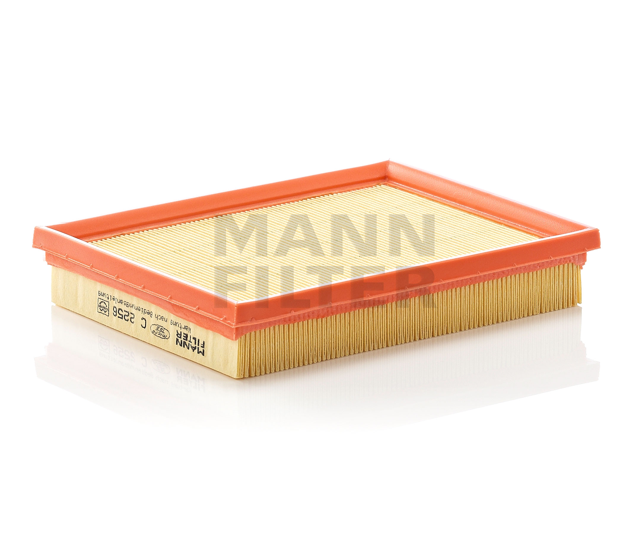Side view of MANN-FILTER C 2256 Air filter Filter Insert