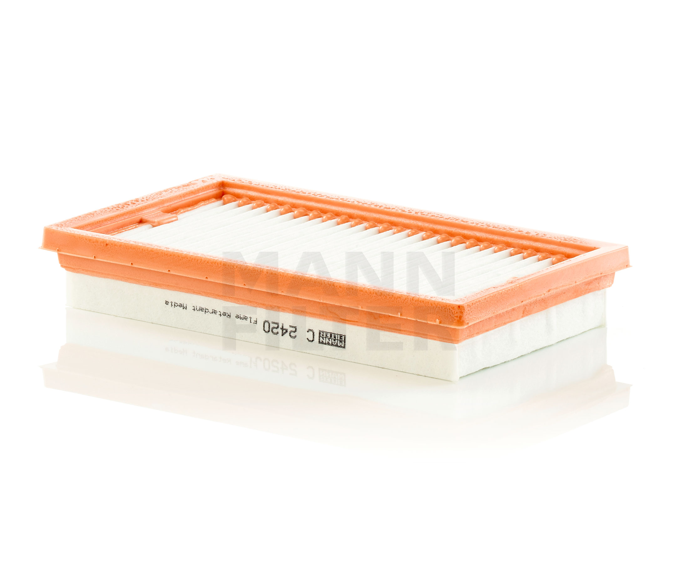 Side view of MANN-FILTER C 2420 Air filter Filter Insert