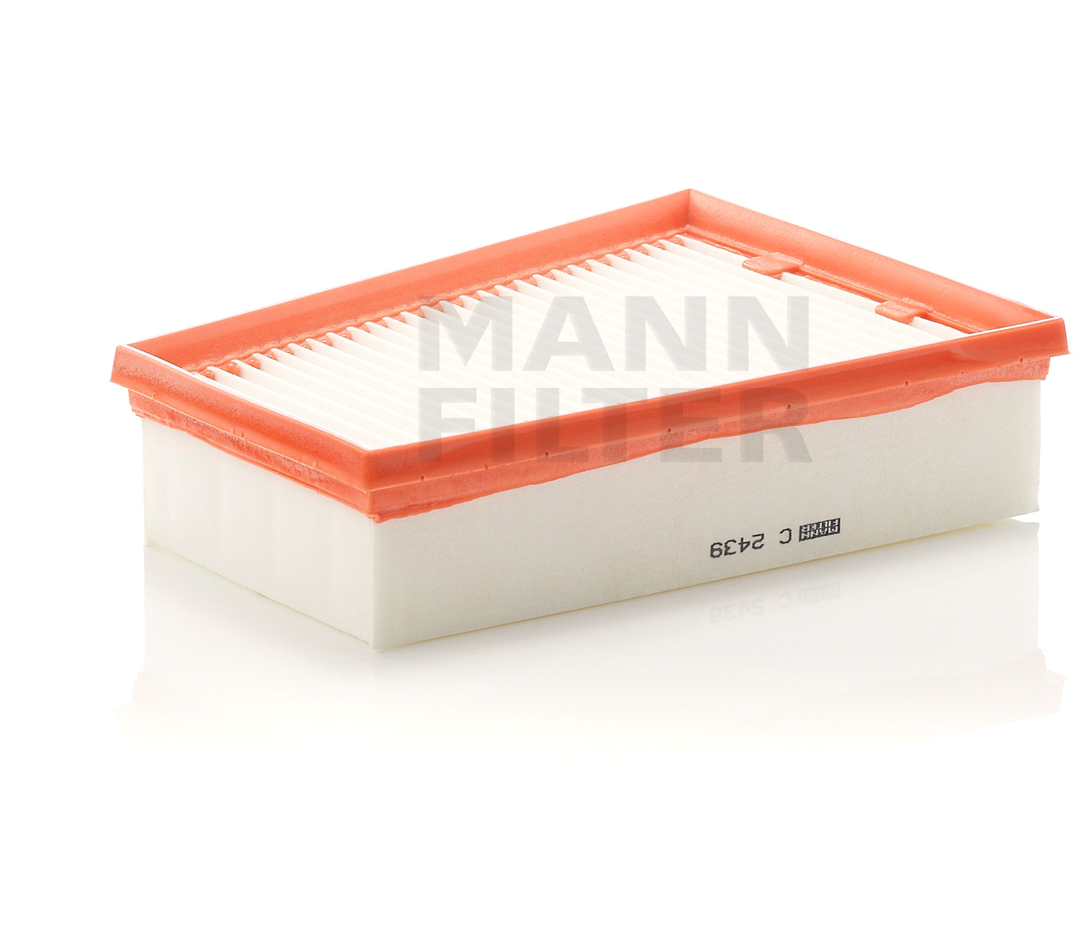 Side view of MANN-FILTER C 2439 Air filter Filter Insert