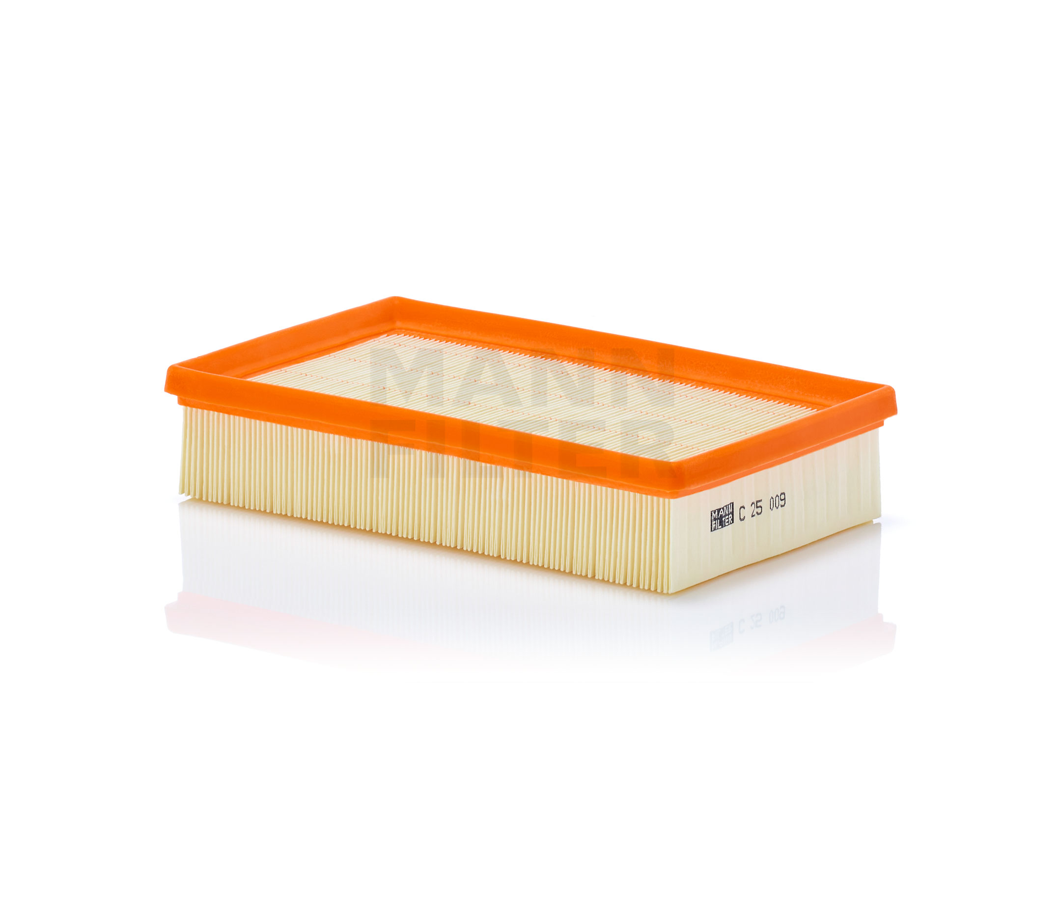 Side view of MANN-FILTER C 25 009 Air filter Filter Insert