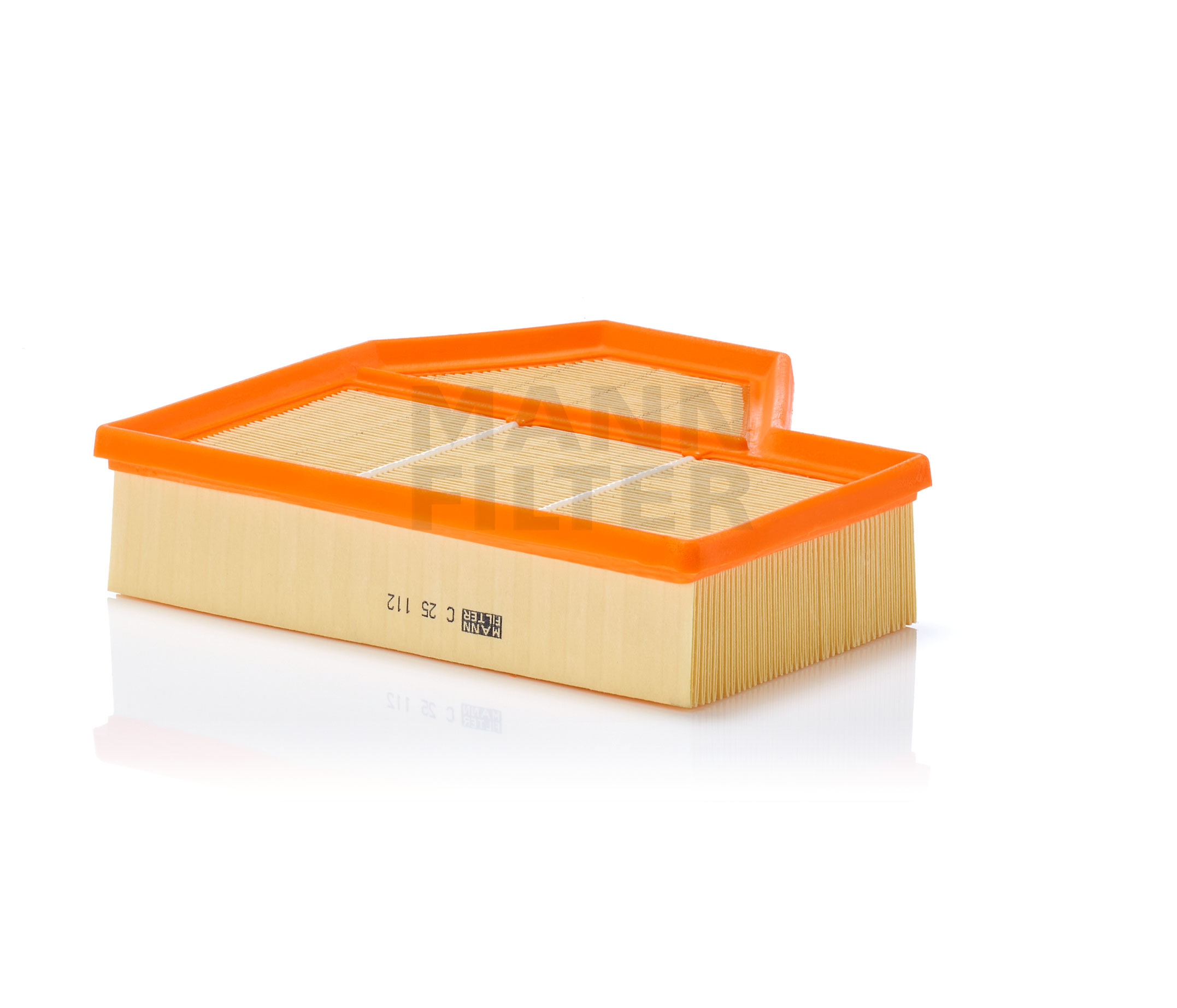 Side view of MANN-FILTER C 25 112 Air filter Filter Insert
