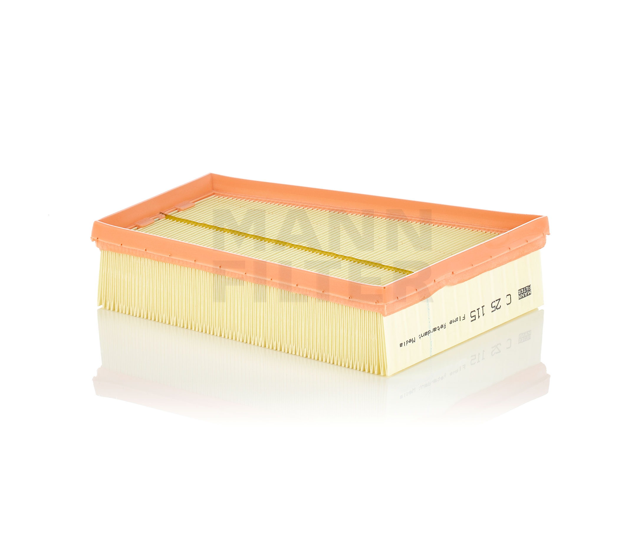 Side view of MANN-FILTER C 25 115 Air filter Filter Insert