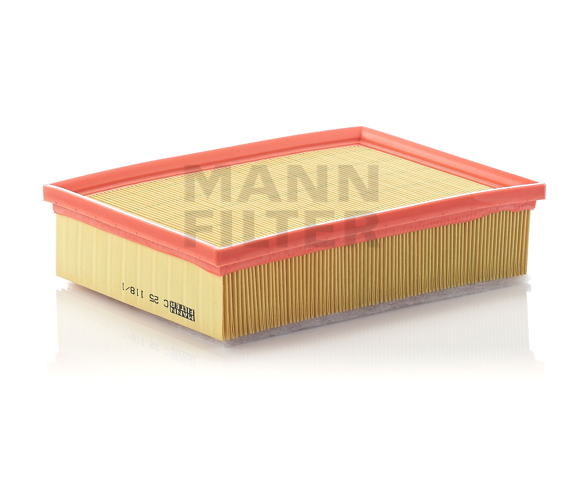 Side view of MANN-FILTER C 25 118/1 Air filter Filter Insert