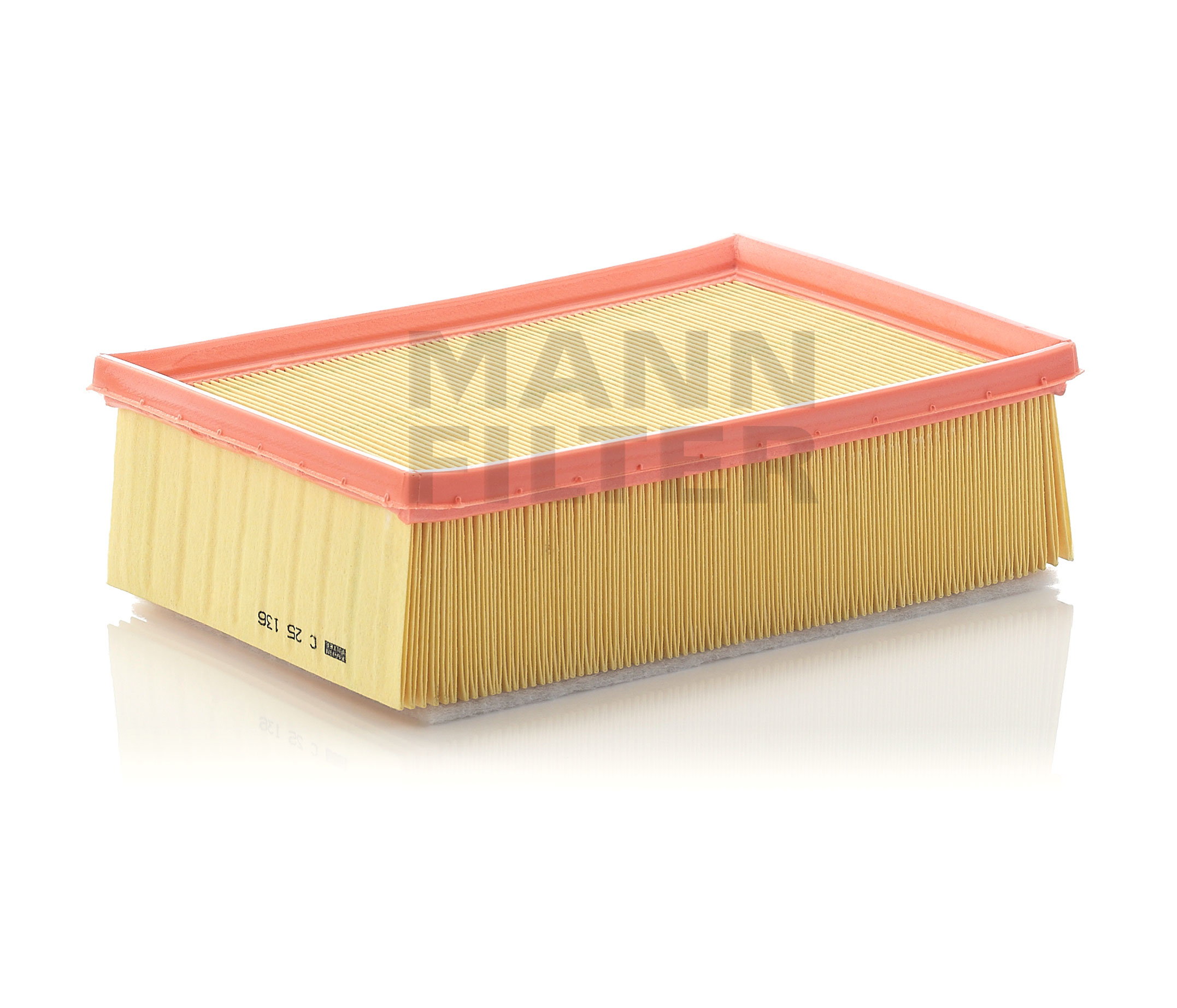 Side view of MANN-FILTER C 25 136 Air filter Filter Insert