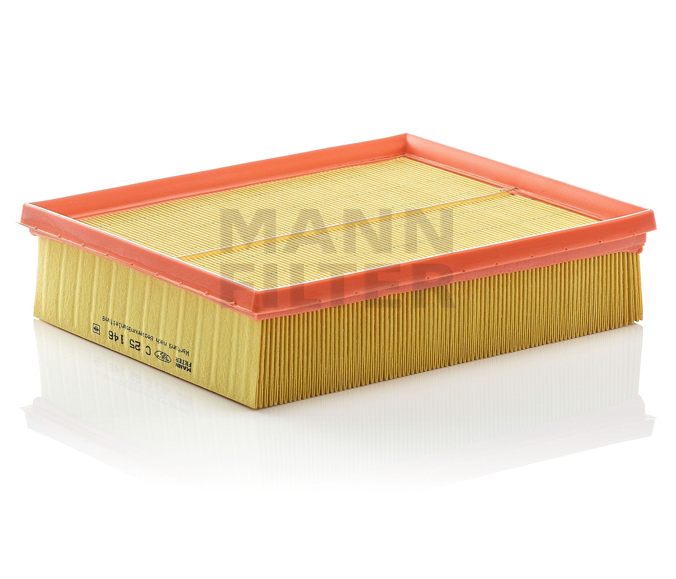 Side view of MANN-FILTER C 25 146 Air filter Filter Insert