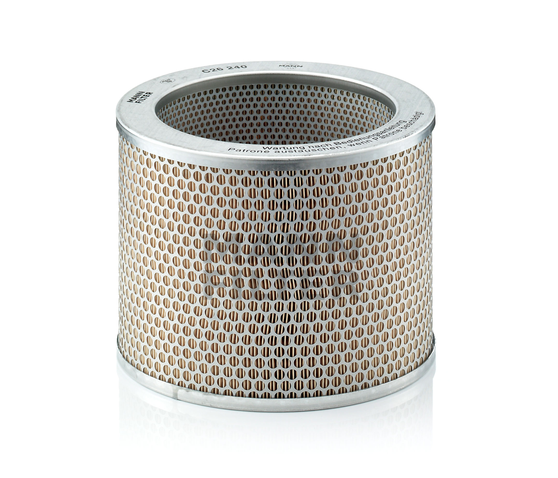 Side view of MANN-FILTER C 26 240 Air filter Filter Insert