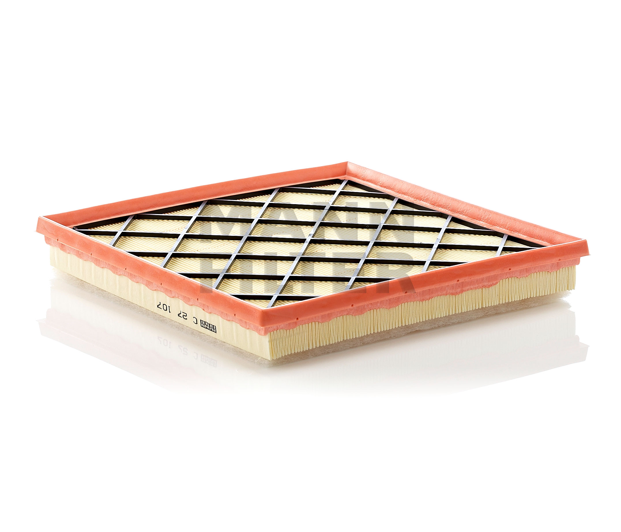 Side view of MANN-FILTER C 27 107 Air filter Filter Insert
