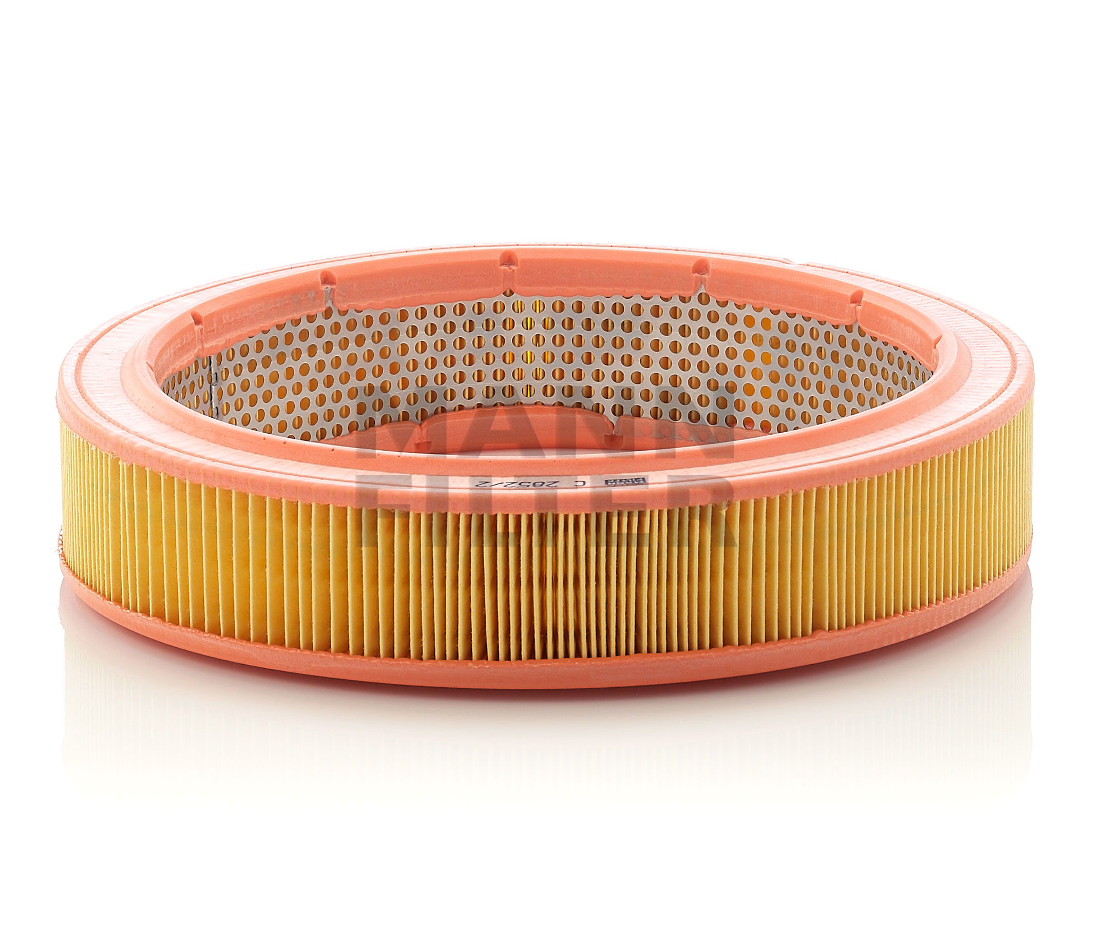 Side view of MANN-FILTER C 2852/2 Air filter Filter Insert