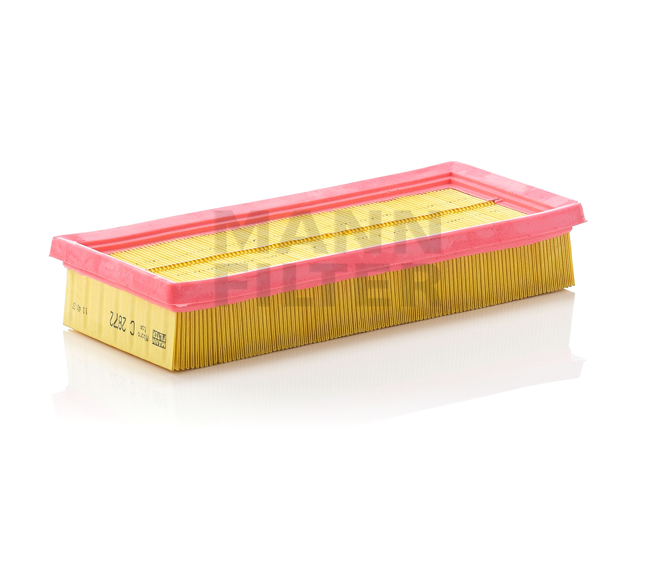 Side view of MANN-FILTER C 2872 Air filter Filter Insert