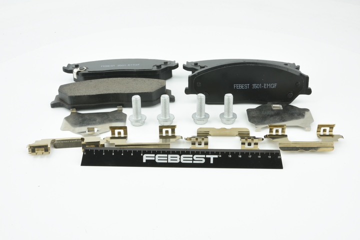 Plaquettes de frein 3501-EMGF FEBEST 04465 06090 TOYOTA