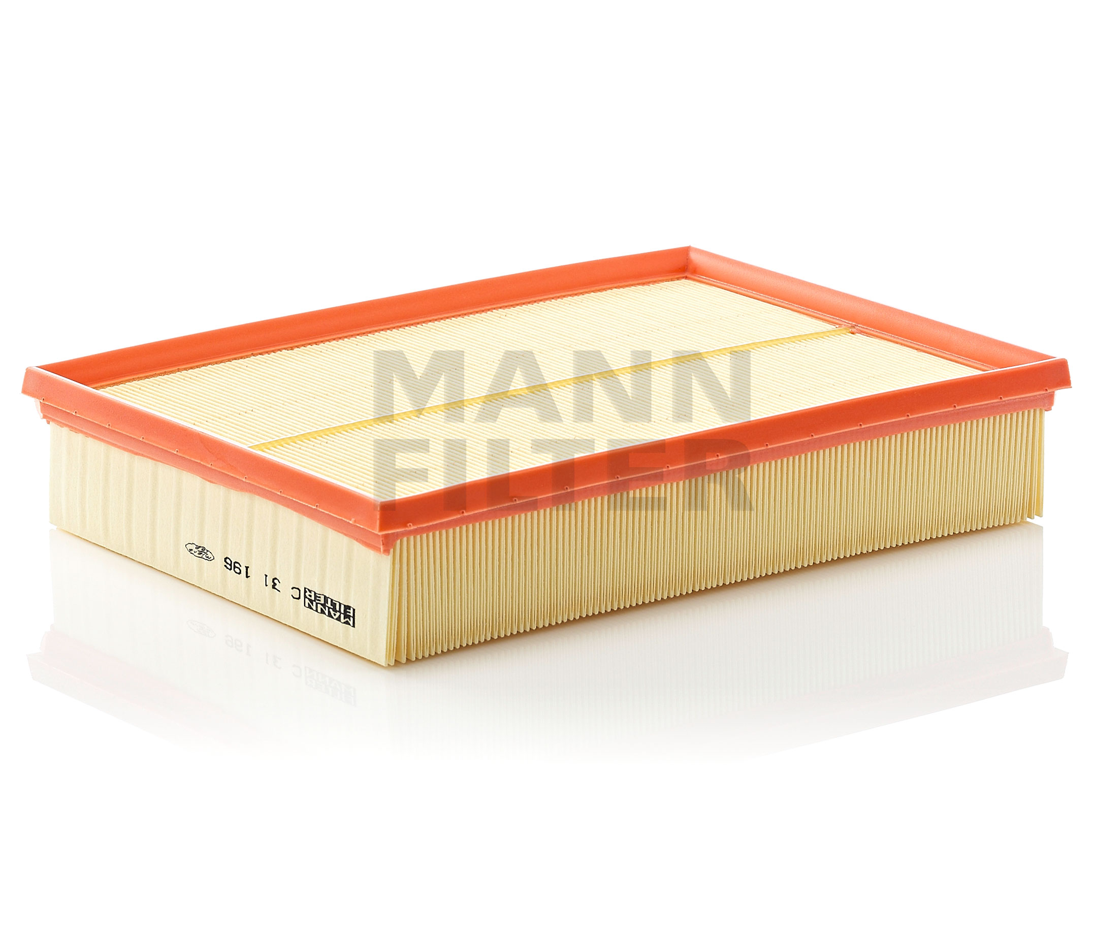 Side view of MANN-FILTER C 31 196 Air filter Filter Insert