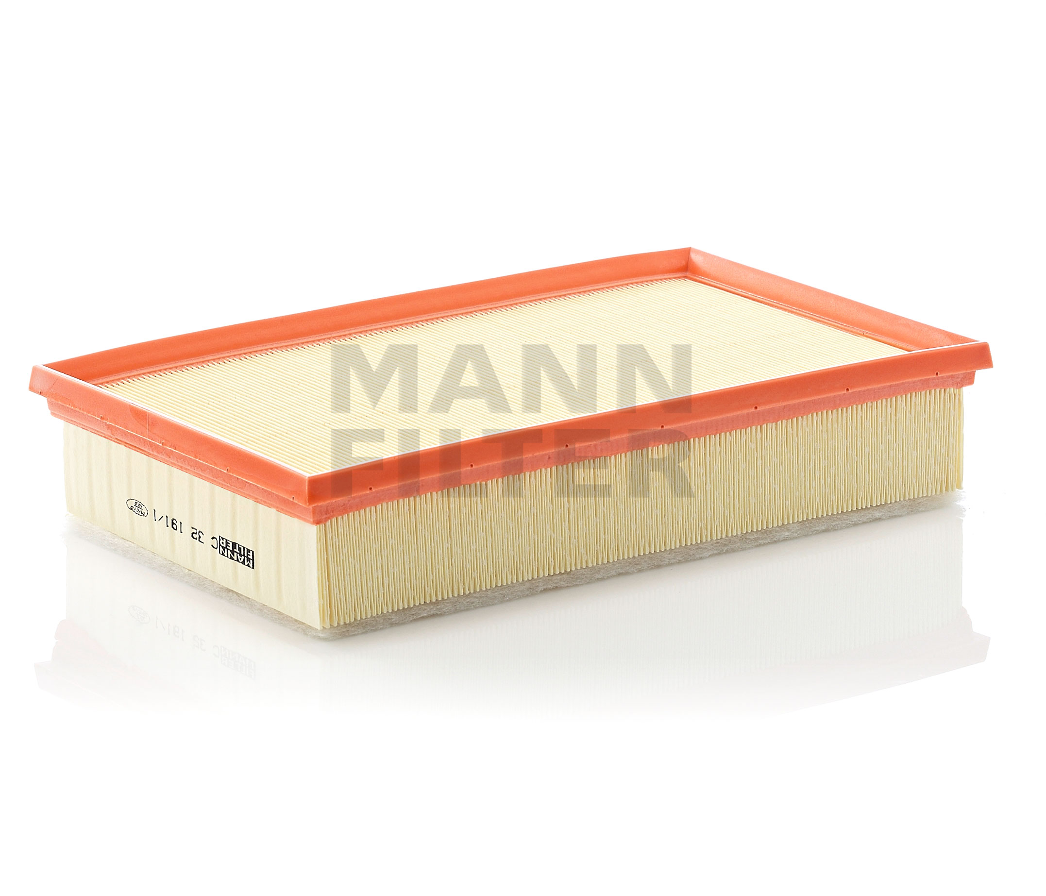 Side view of MANN-FILTER C 32 191/1 Air filter Filter Insert, for dusty operating conditions