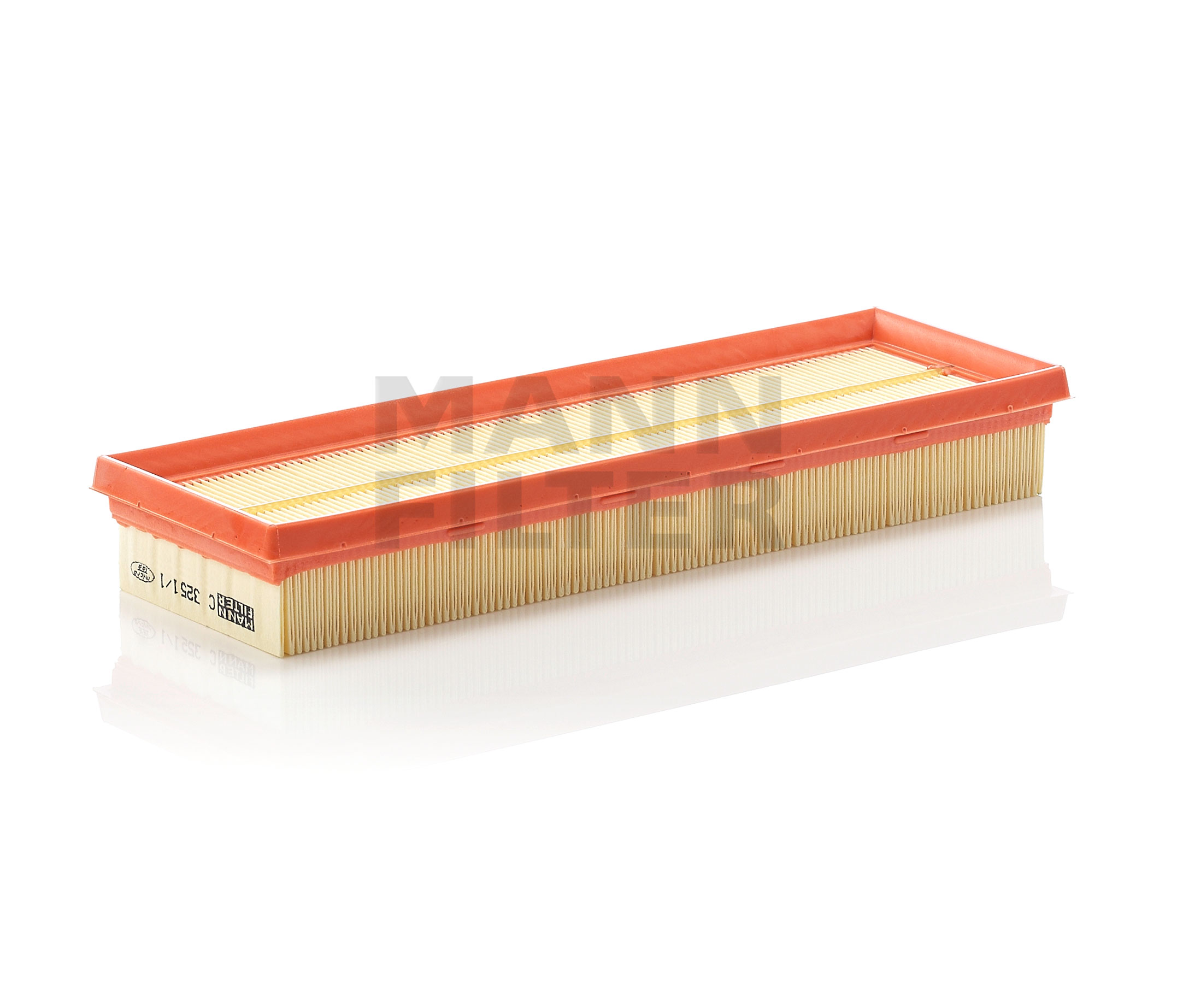 Side view of MANN-FILTER C 3251/1 Air filter Filter Insert