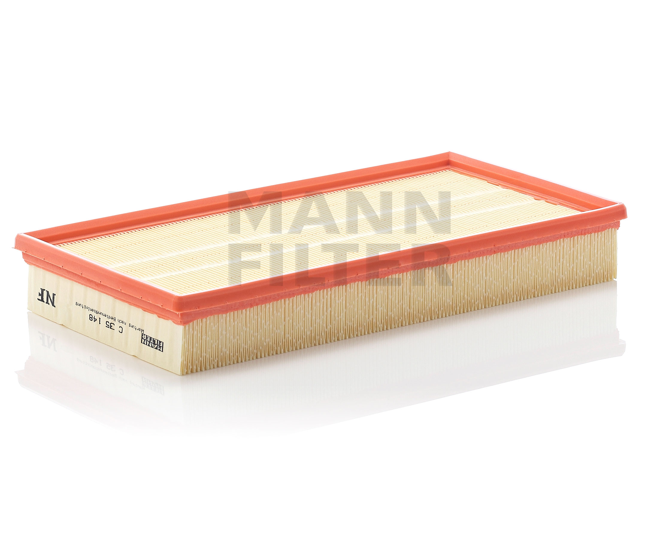 Side view of MANN-FILTER C 35 148 Air filter Filter Insert