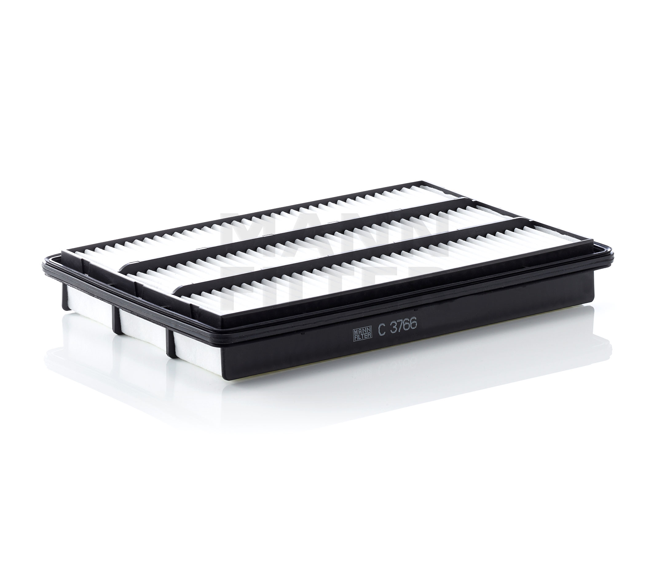 Side view of MANN-FILTER C 3766 Air filter Filter Insert
