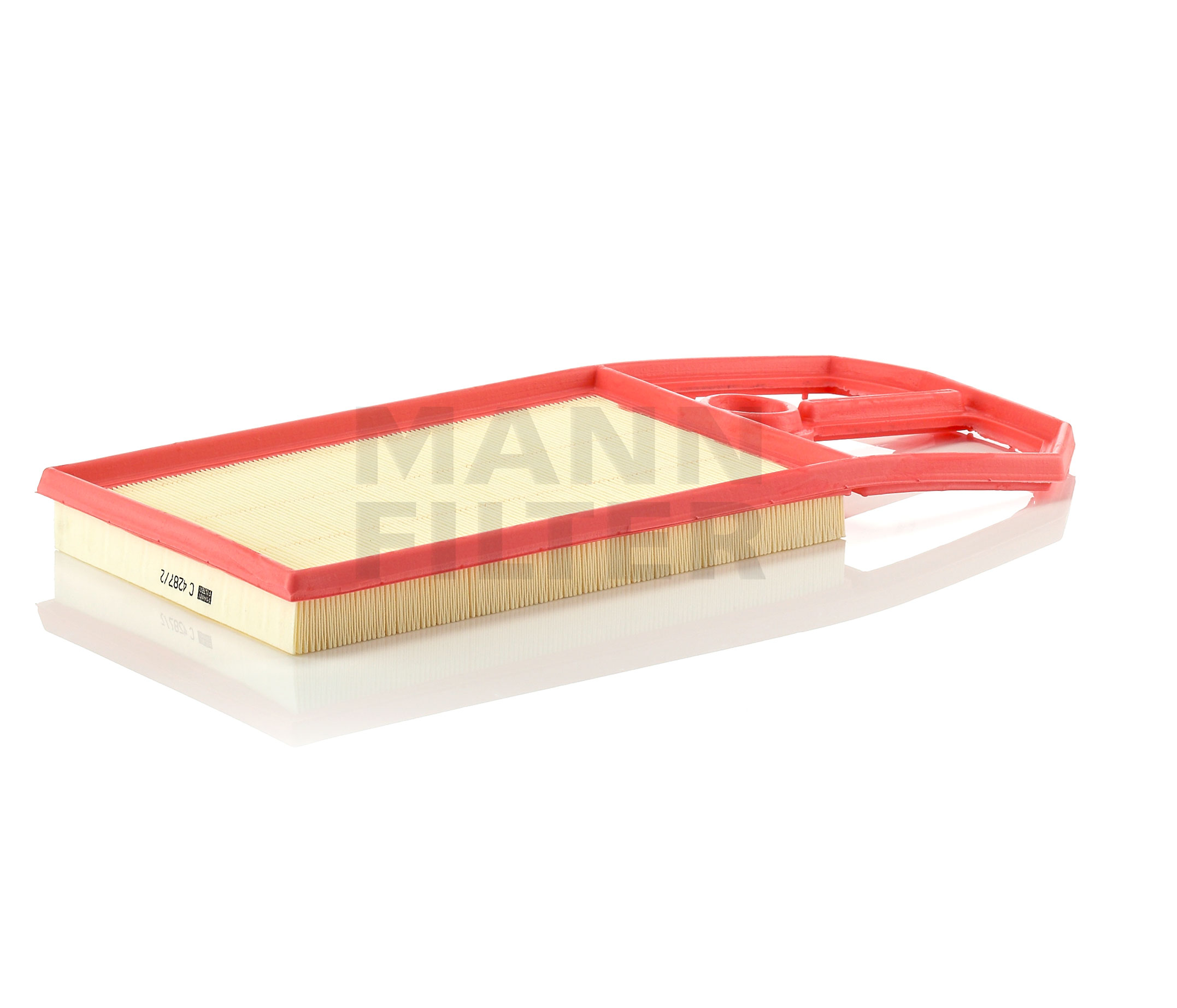 Side view of MANN-FILTER C 4287/2 Air filter Filter Insert