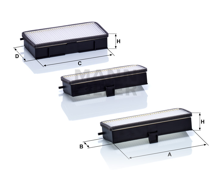 Filtre d'habitacle CU 19 000-3 MANN-FILTER 6447-H0 RENAULT