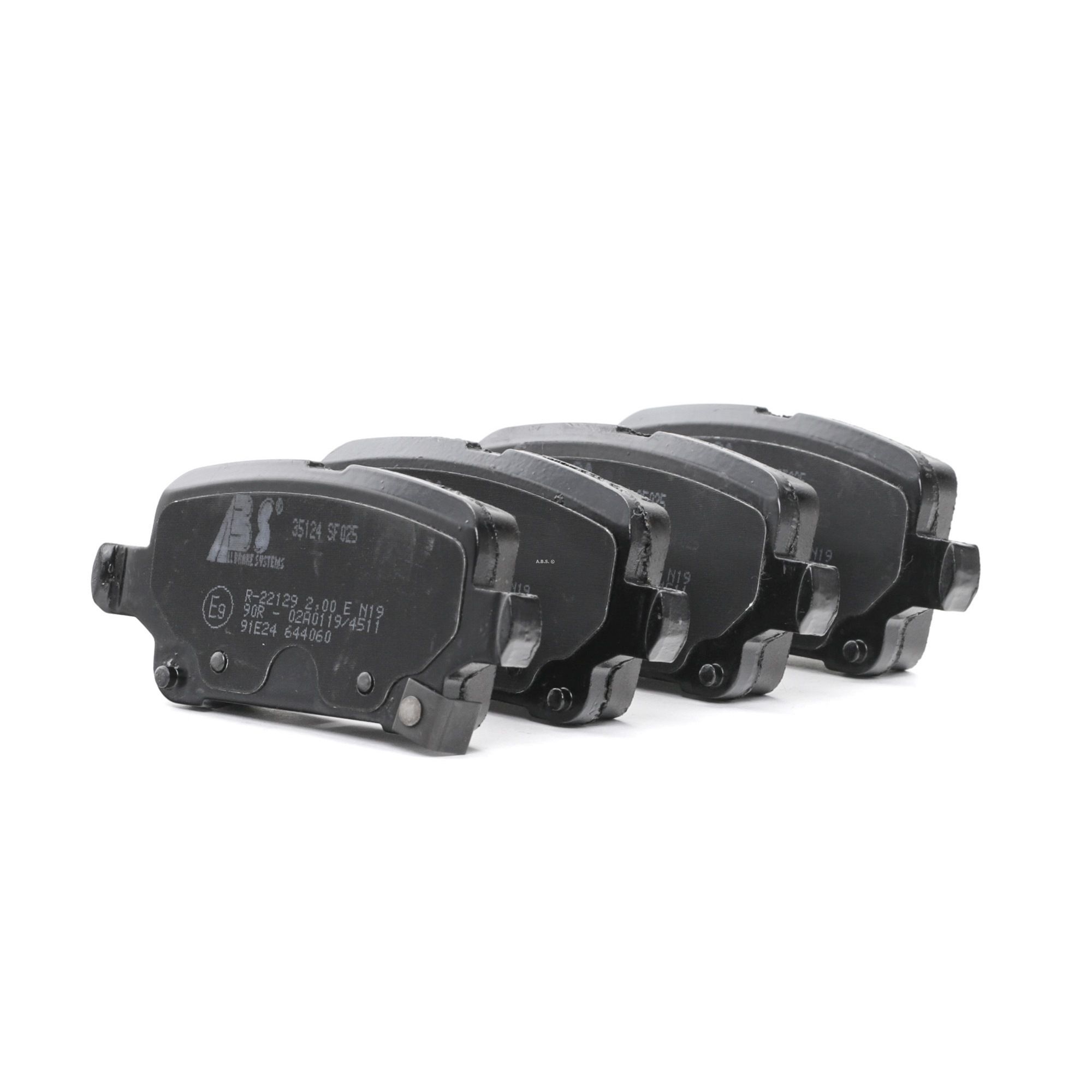 A.B.S. 35124 Brake pad set with acoustic wear warning-image-9620907