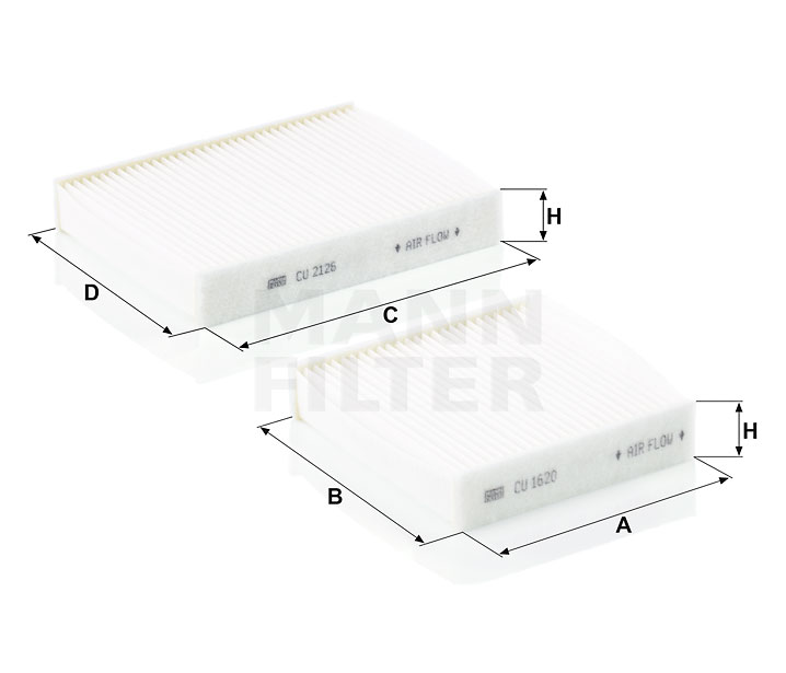 MANN-FILTER CU 21 000-2 Pollenfilter PEUGEOT 208 hvad koster