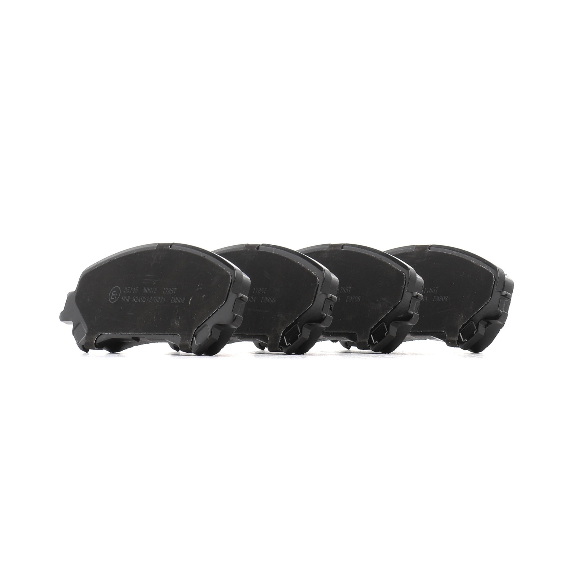 Side view of A.B.S. 35145 Brake pad set without integrated wear sensor