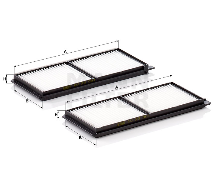 MANN-FILTER CU 23 001-2 Pollenfilter