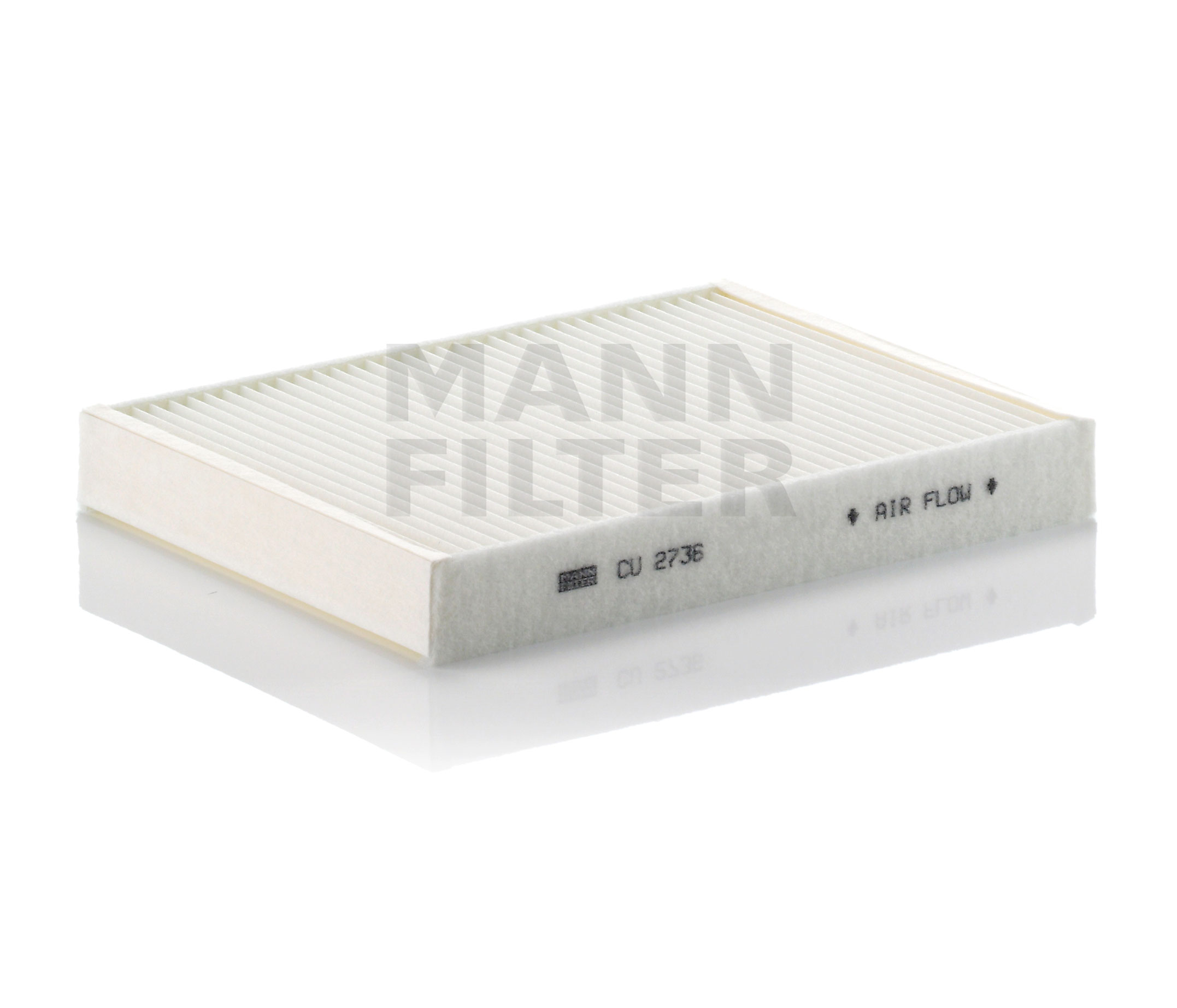 Side view of MANN-FILTER CU 2736-2 Pollen filter Particulate Filter