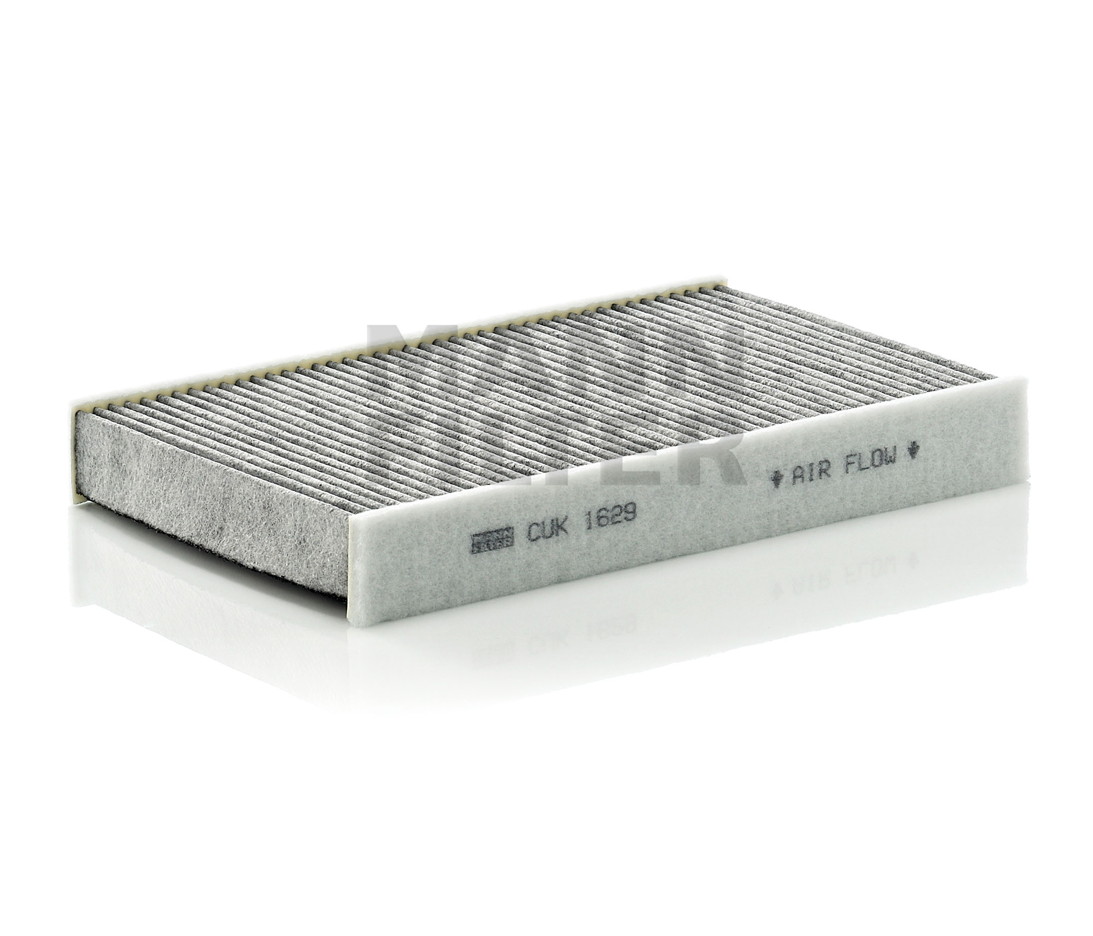 Side view of MANN-FILTER CUK 1629 Pollen filter Activated Carbon Filter