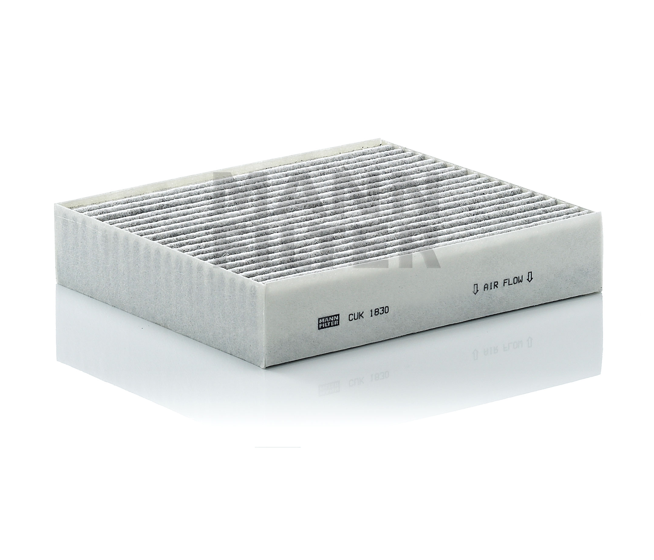 Side view of MANN-FILTER CUK 1830 Pollen filter Activated Carbon Filter