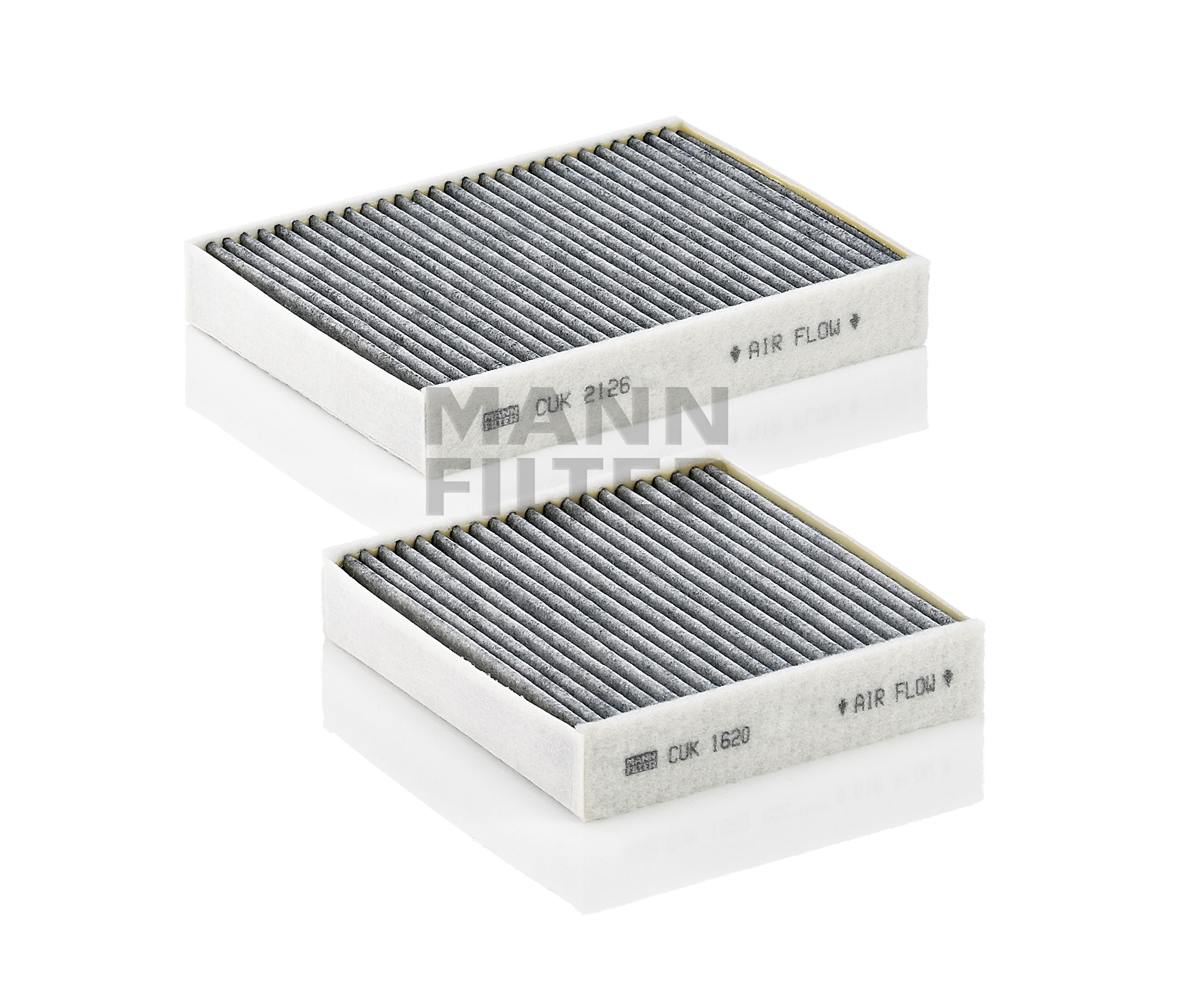 Side view of MANN-FILTER CUK 21 000-2 Pollen filter Activated Carbon Filter