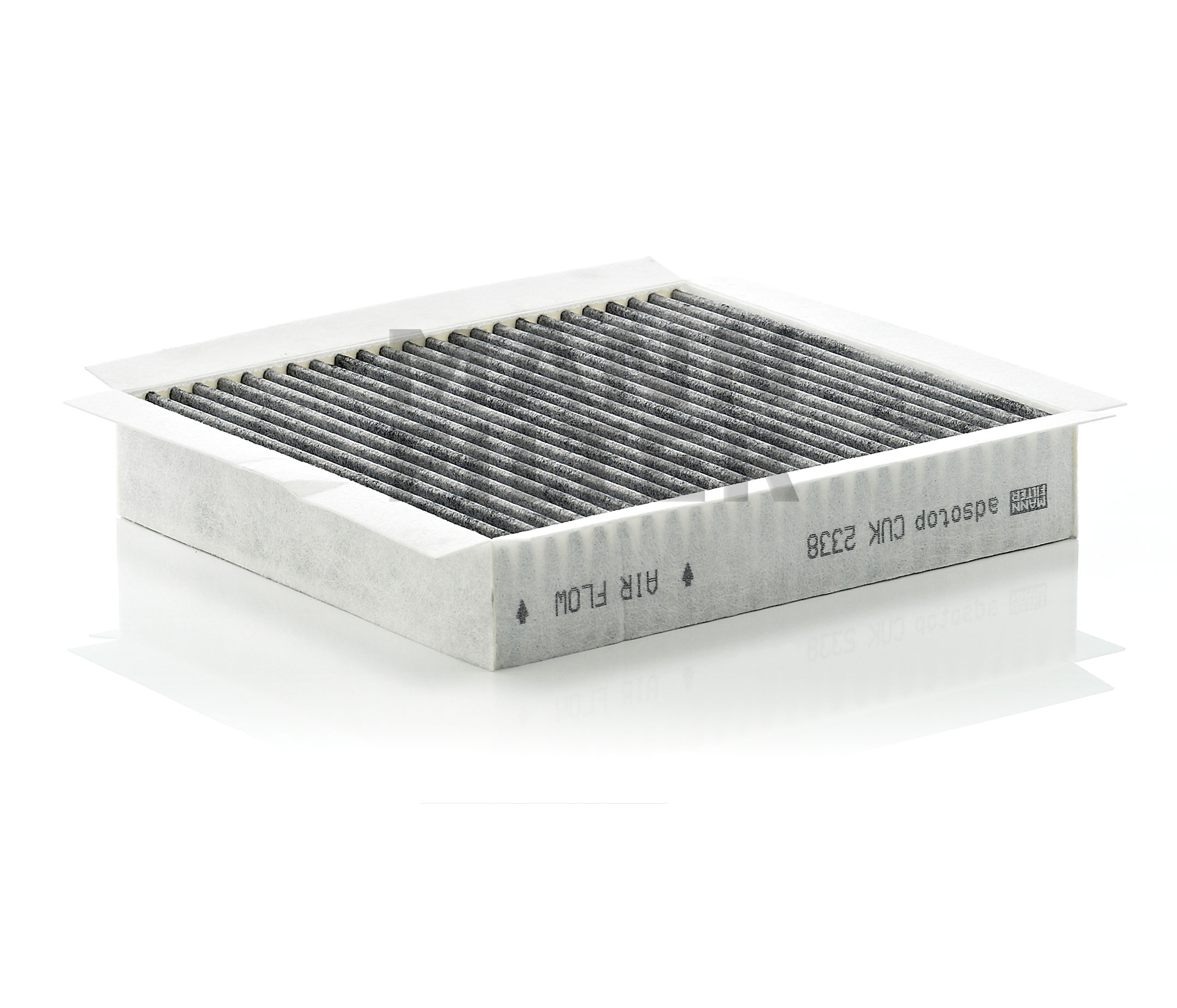 Side view of MANN-FILTER CUK 2338 Pollen filter Activated Carbon Filter