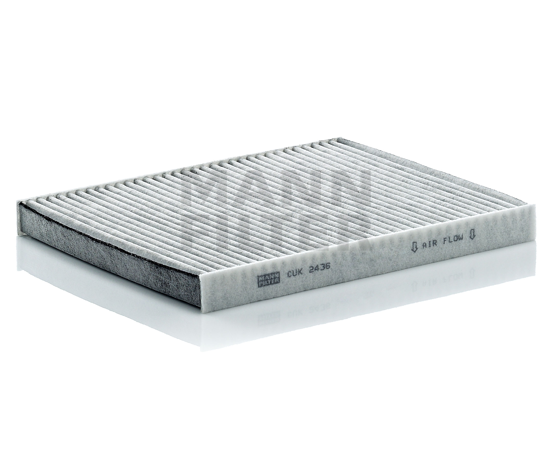 Side view of MANN-FILTER CUK 2436 Pollen filter Activated Carbon Filter