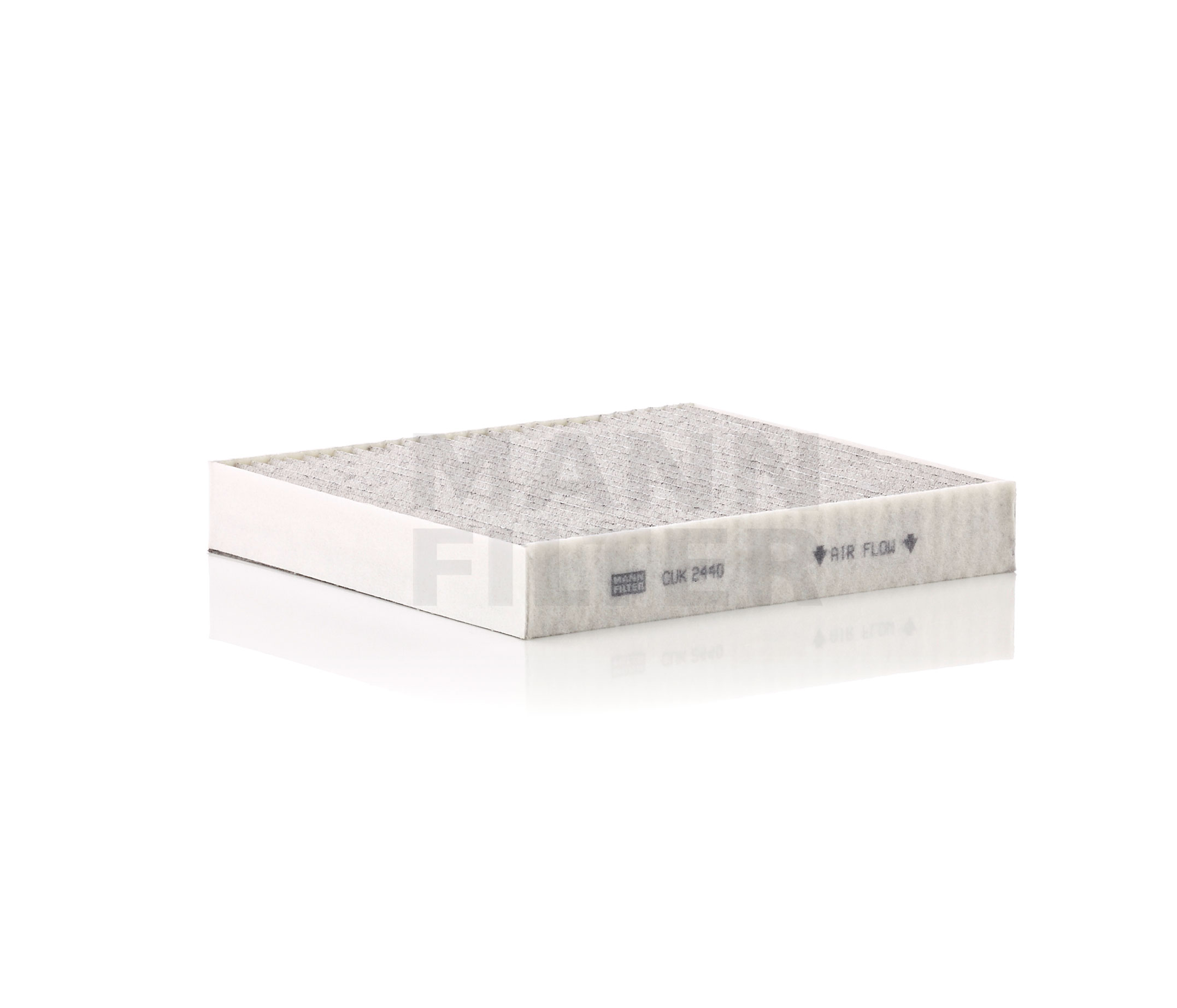 Side view of MANN-FILTER CUK 2440 Pollen filter Activated Carbon Filter