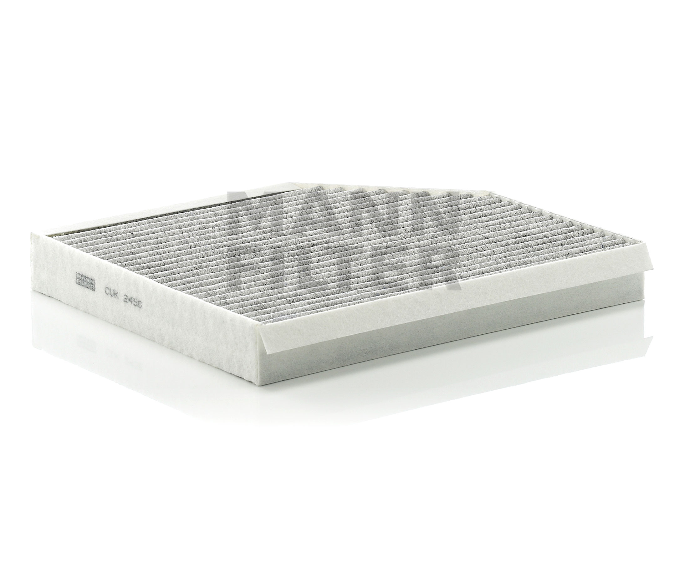 Side view of MANN-FILTER CUK 2450 Pollen filter Activated Carbon Filter