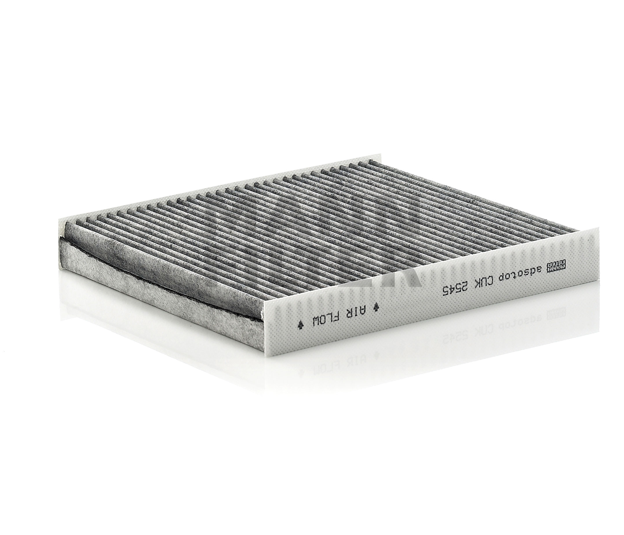Side view of MANN-FILTER CUK 2545 Pollen filter Activated Carbon Filter