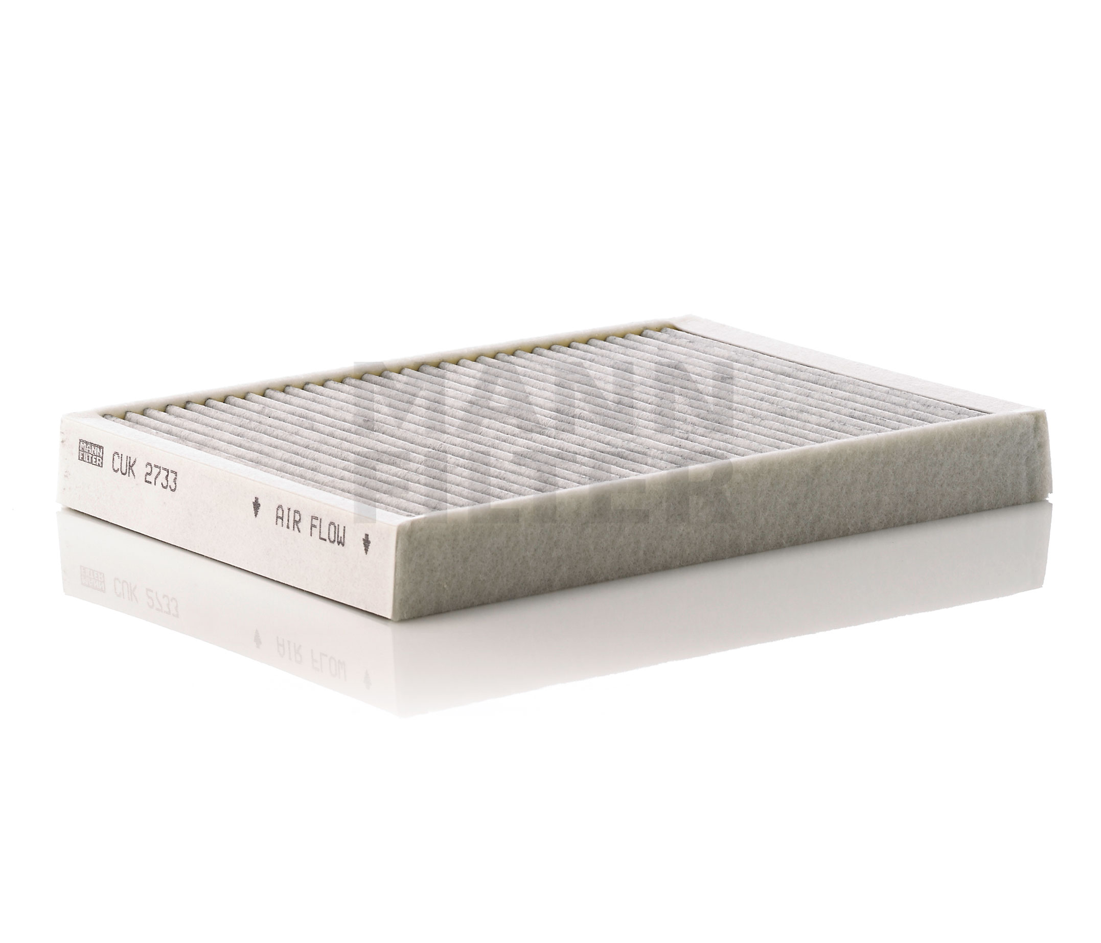 Side view of MANN-FILTER CUK 2733 Pollen filter Activated Carbon Filter